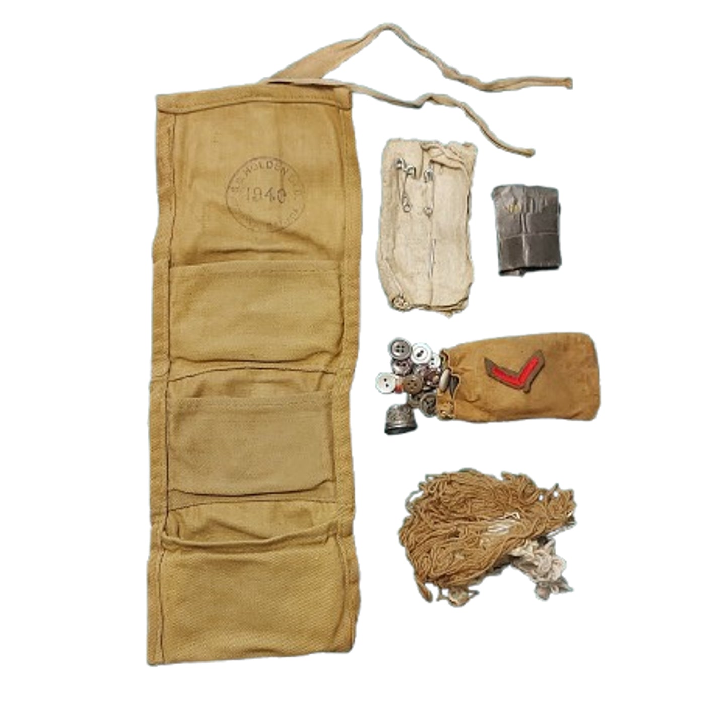 WW2 Canadian Sewing Kit With Service Number 1940