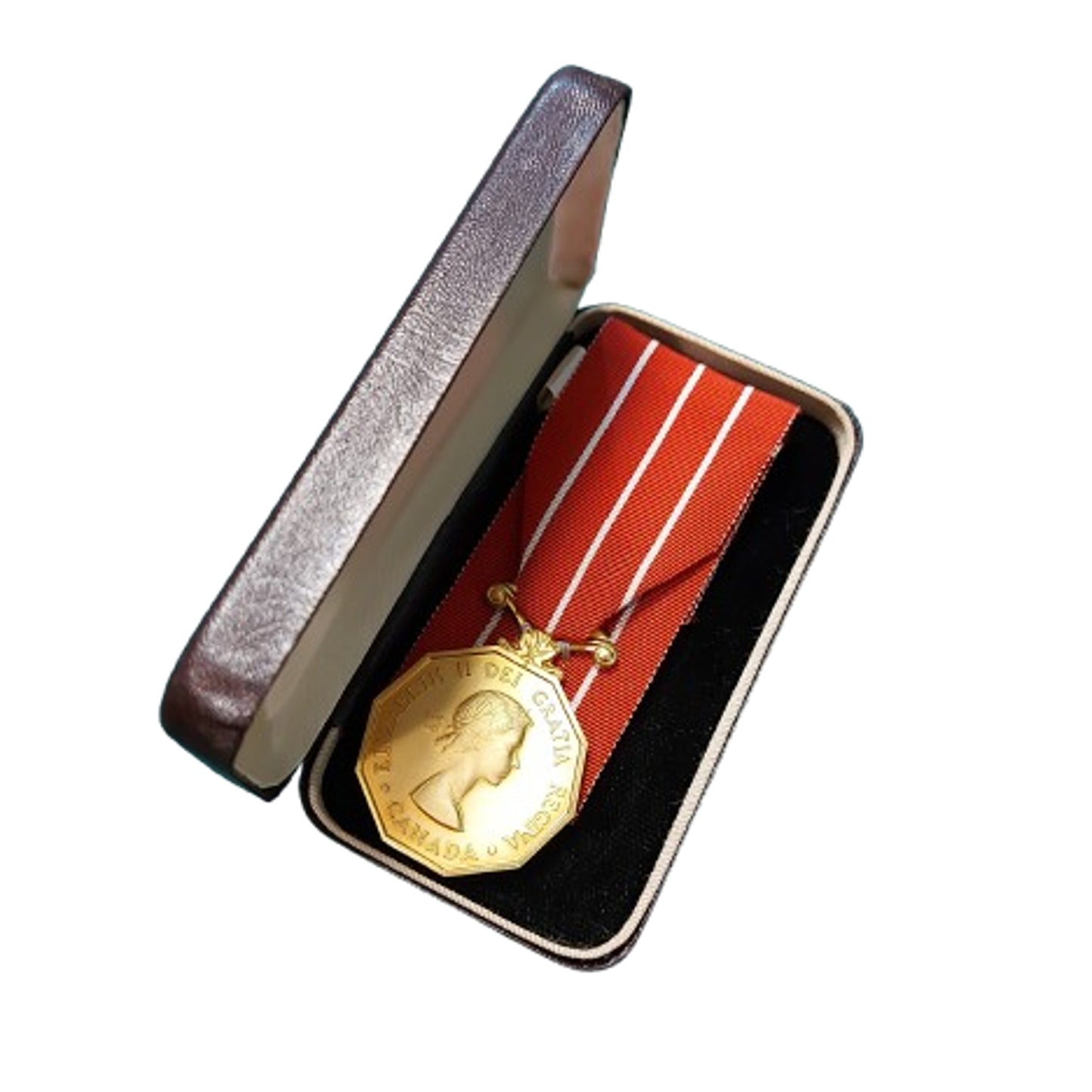 Post-WW2 Canadian Decoration Medal In Named Case