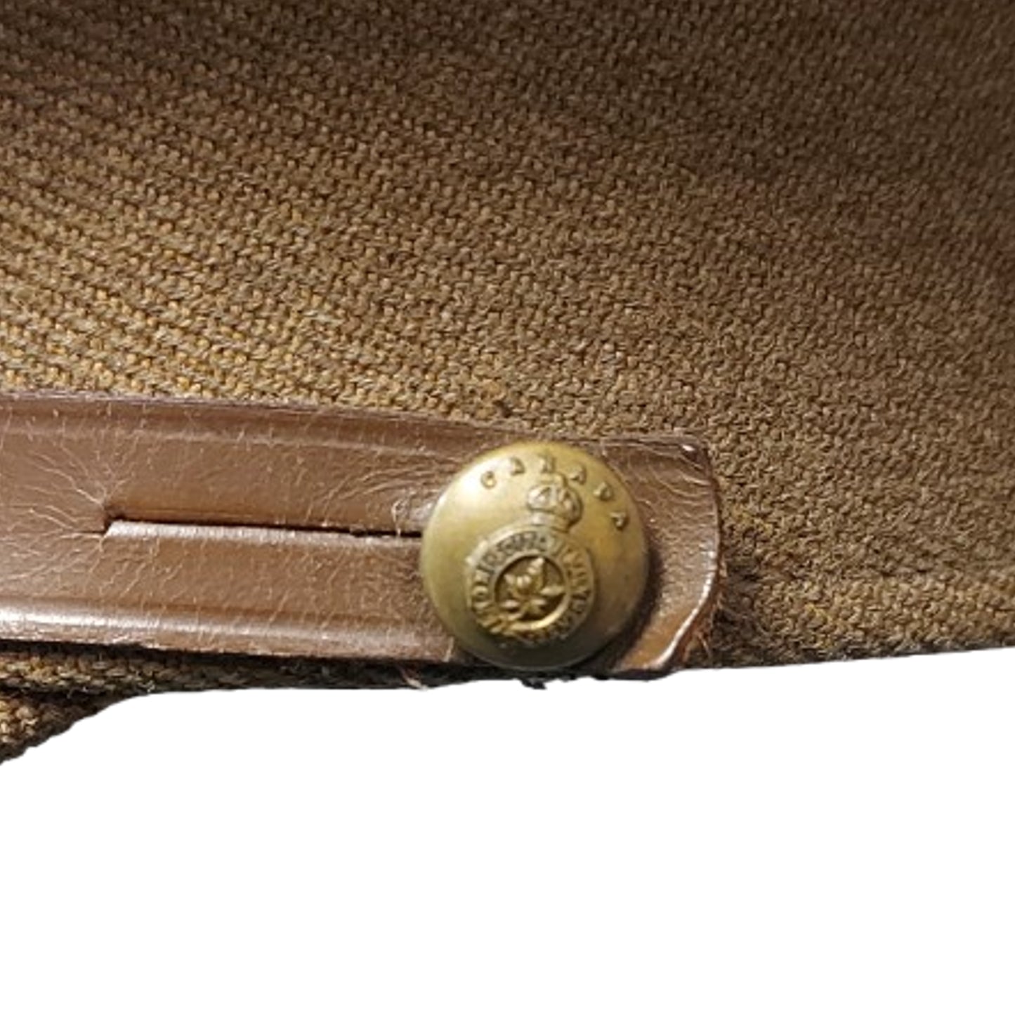 Pre-WW2 Canadian 12th Manitoba Dragoons Headquarters Visor Cap