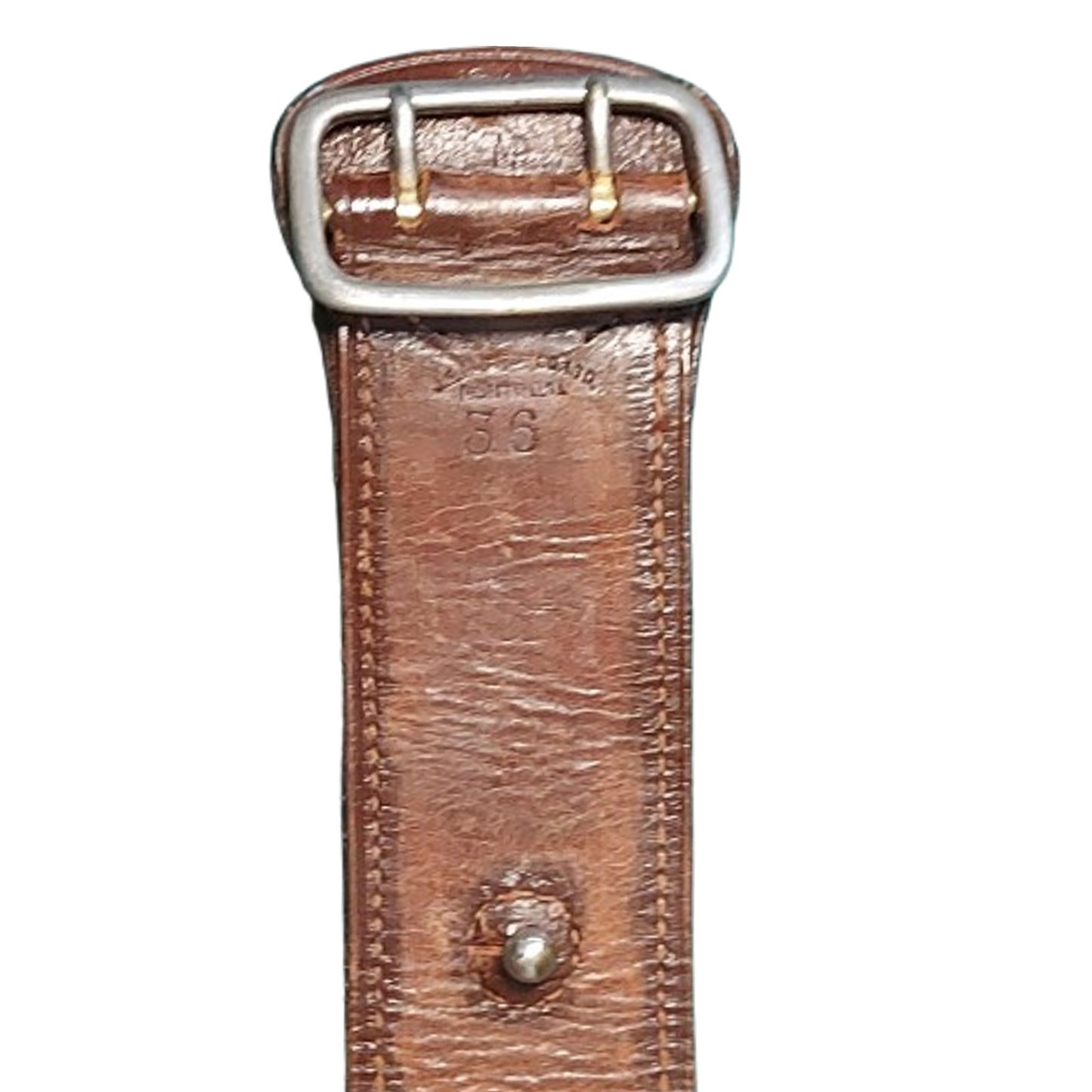 WW1 Canadian CEF 1916 Pattern Named Leather Belt And Ammunition Pouch 5CGA