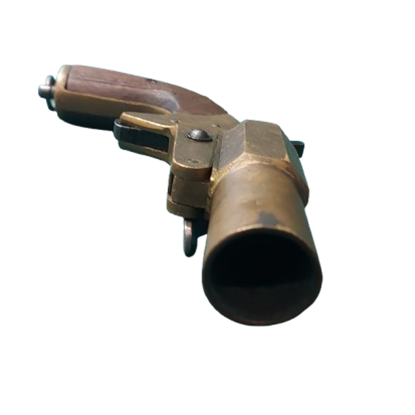 WW1 Canadian Issue AH. Fox Mk. IV Brass Flare Pistol C-Broadarrow