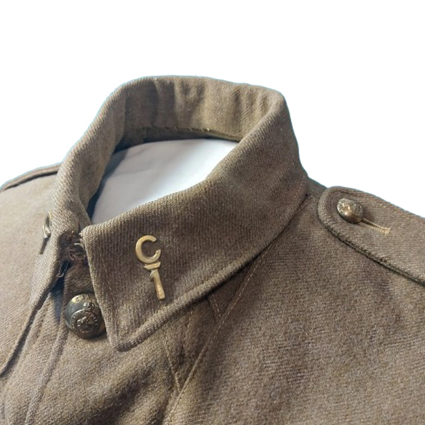 WW1 Canadian CEF 1st Battalion 5 Button Tunic Ontario Regiment