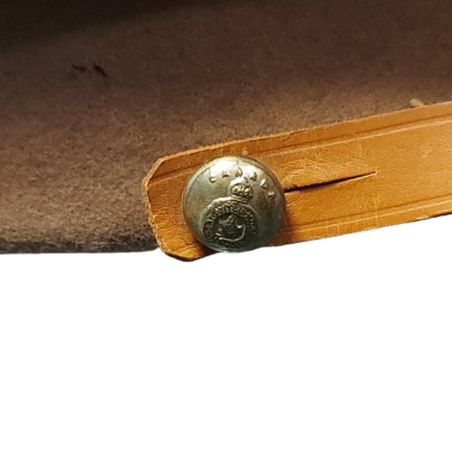 WW2 Canadian RCASC Royal Canadian Army Service Corps Officer's Visor Cap With Badge