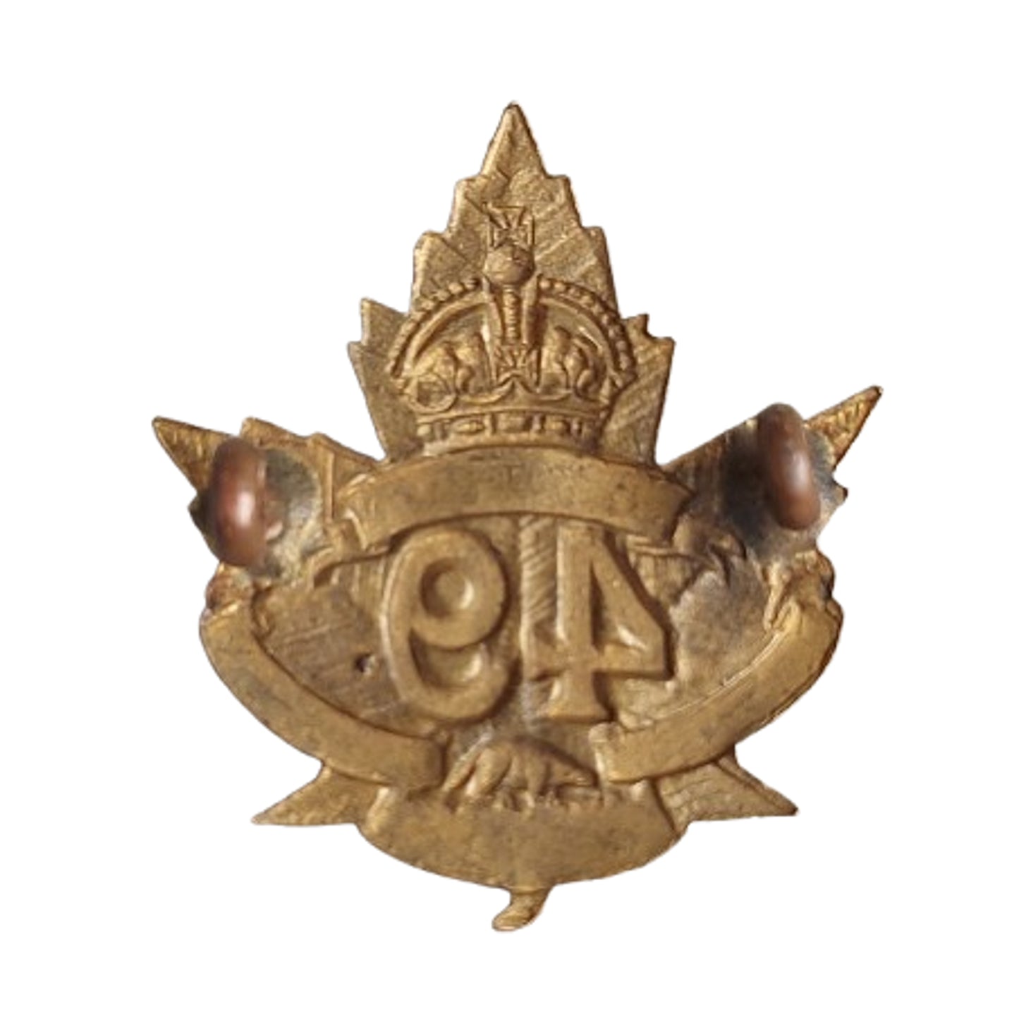WW1 Canadian CEF 49th Overseas Battalion Edmonton Regiment Cap Badge