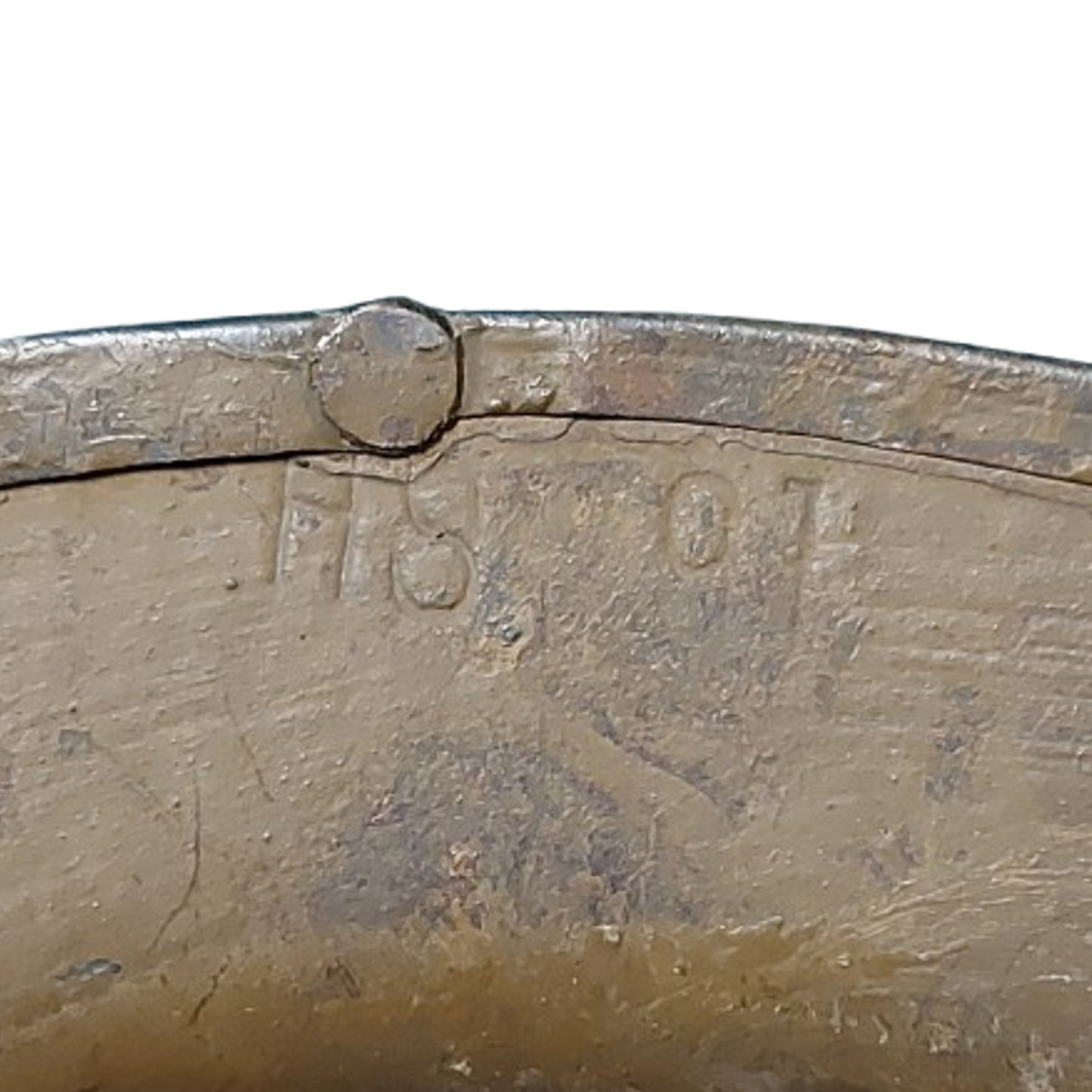 WW1 British Canadian Army Mk.I Steel Helmet HS91