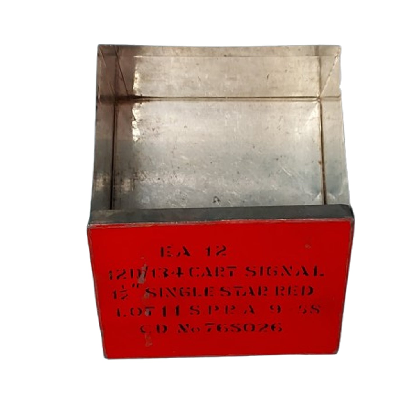Post-WW2 Canadian Red Star 1 1/2 Inch Signal Flare Tin