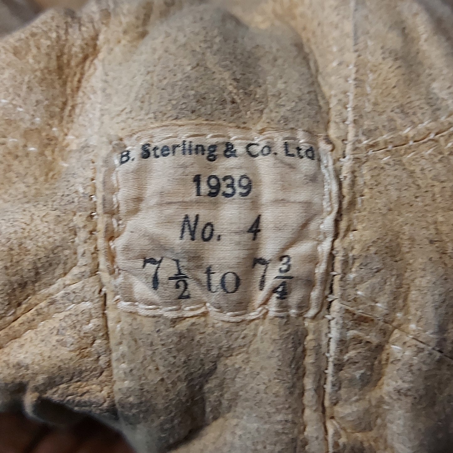 WW2 British RAF Royal Air Force Type-B Leather Flight Helmet 1939