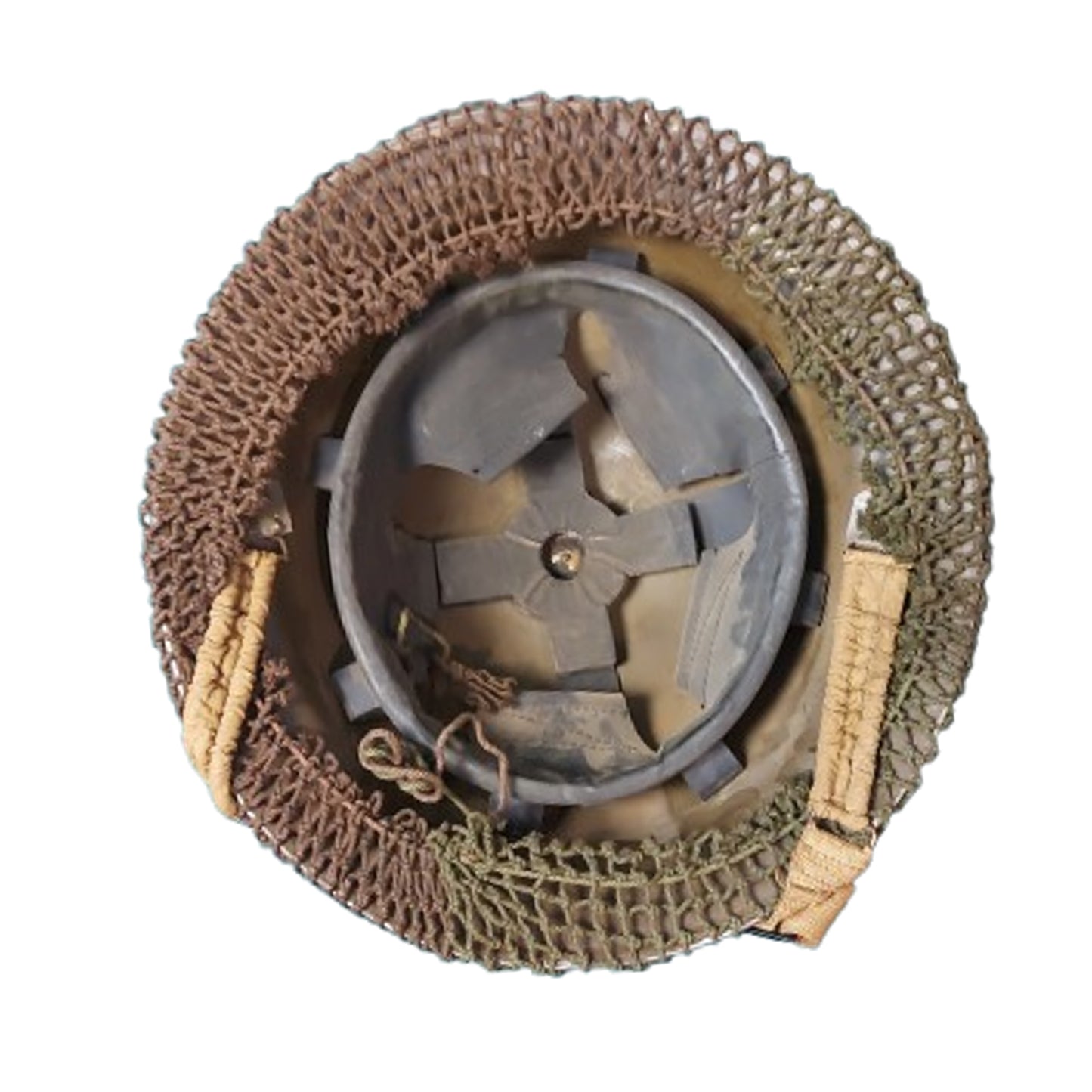 WW2 Canadian Army GSW Mk.II Helmet with netting And Field Bandage 1940