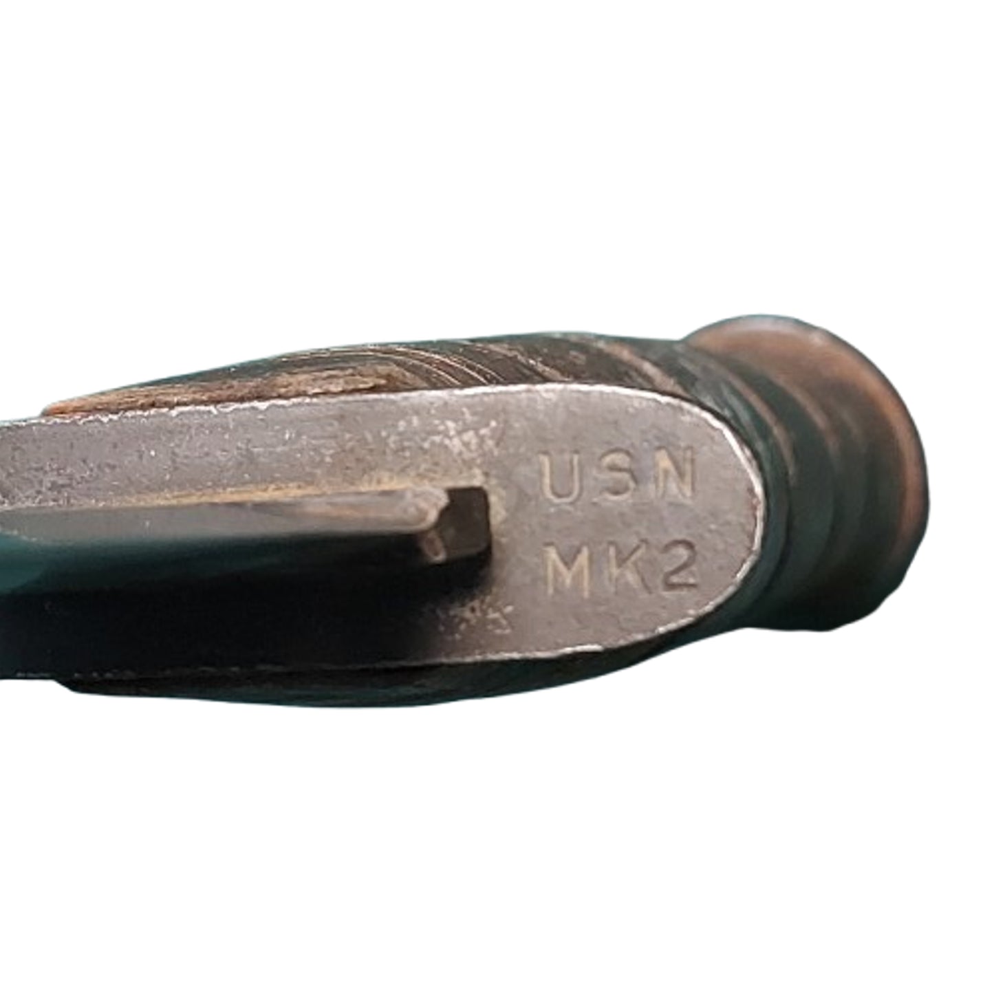 WW2 United States Navy USN Ka-Bar Mk.2 Fighting Knife In Scabbard