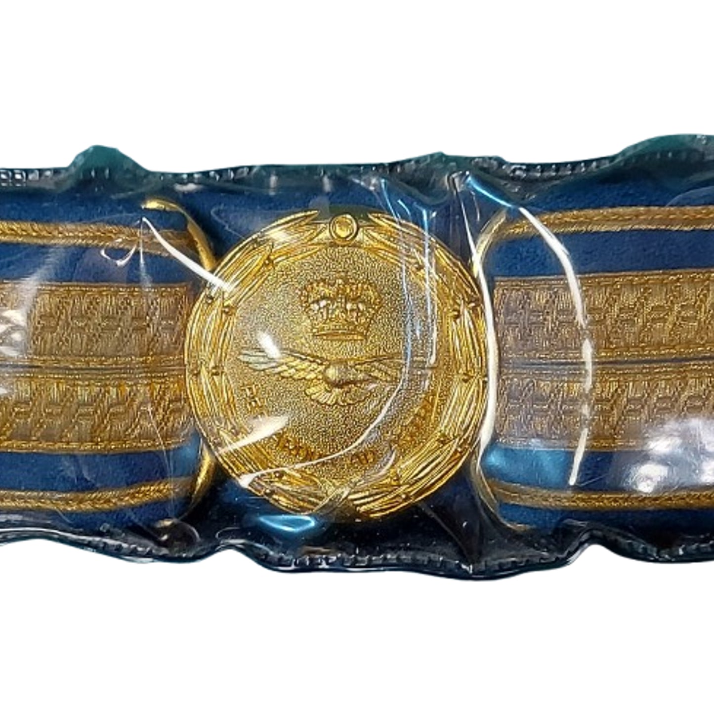 Post-WW2 Canadian RCAF Officers Dress Belt and Gilt Buckle New In Package