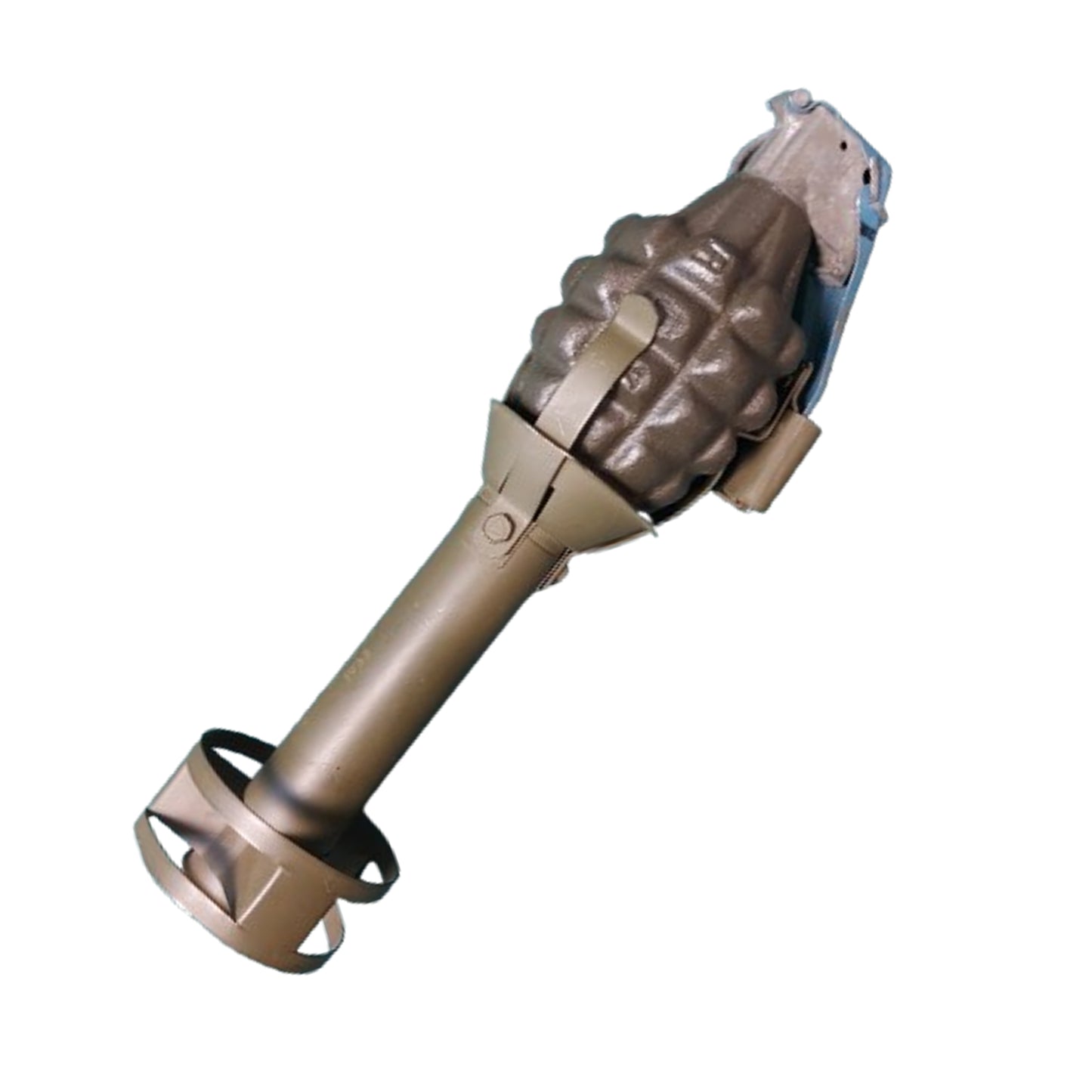 Post-WW2 United States M1A2 Grenade Launcher And Inert Grenade 1953