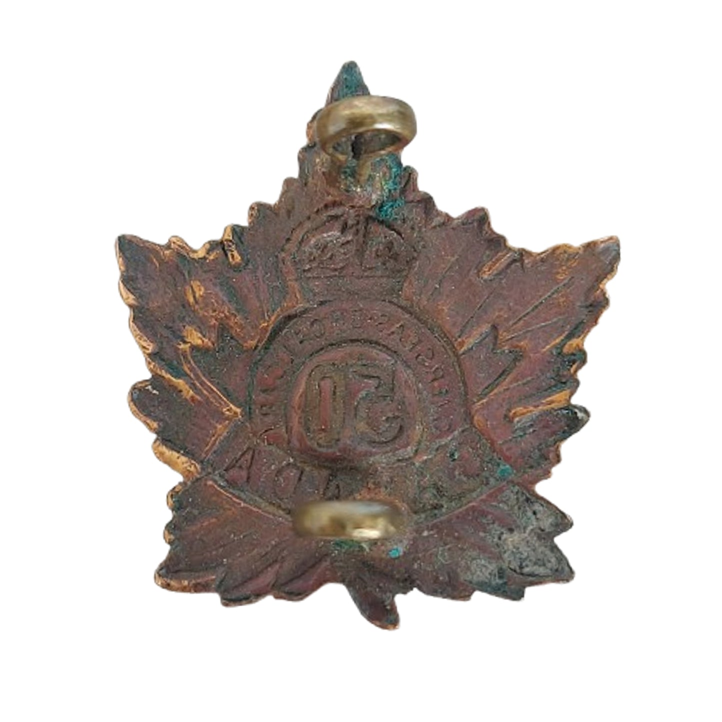 WW1 Canadian CEF 50th Overseas Battalion Collar Badge