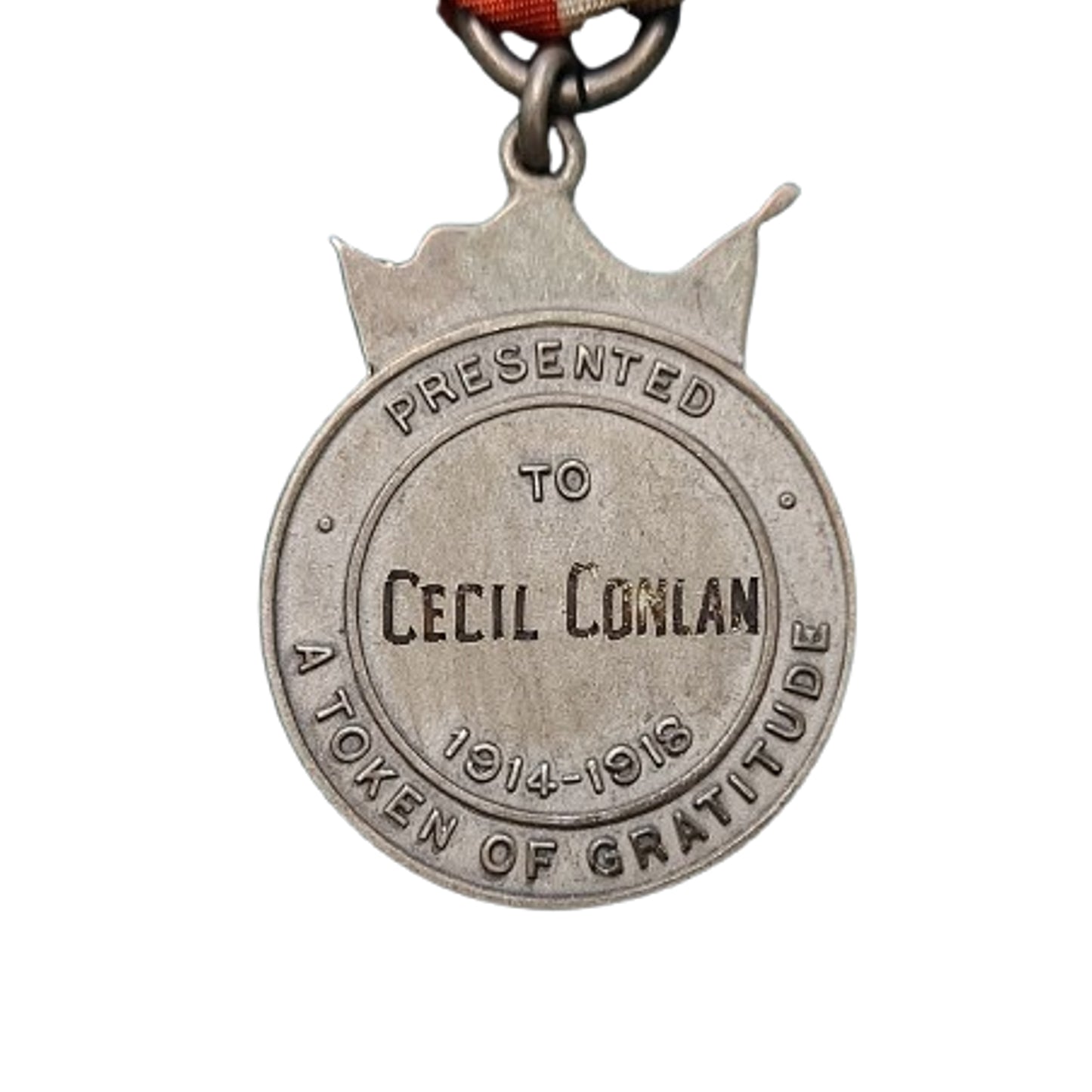WW1 Canadian Welcome Home Medal Mankota Saskatchewan