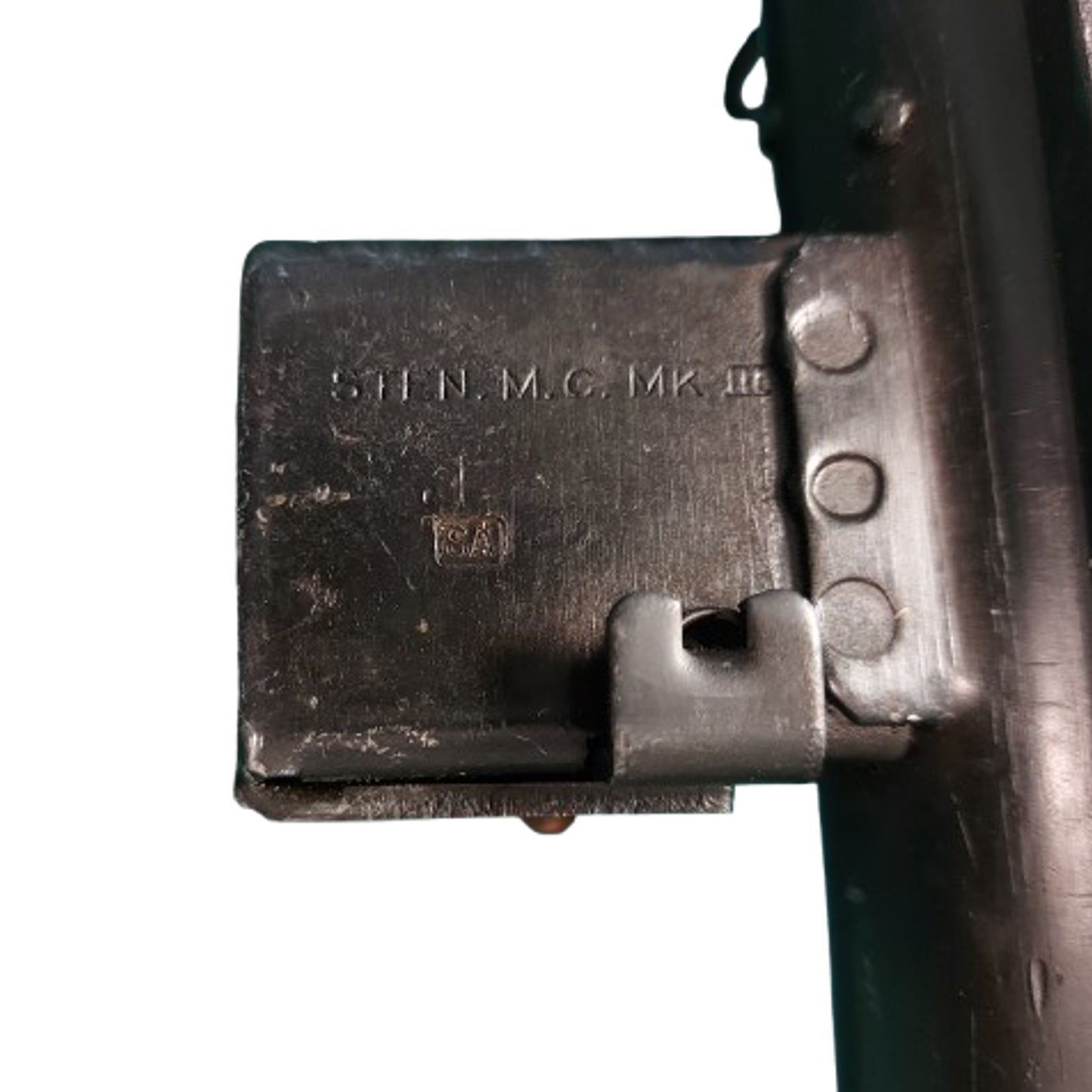WW2 British Deactivated Mk.III Sten Gun Bronze Bolt With Sling