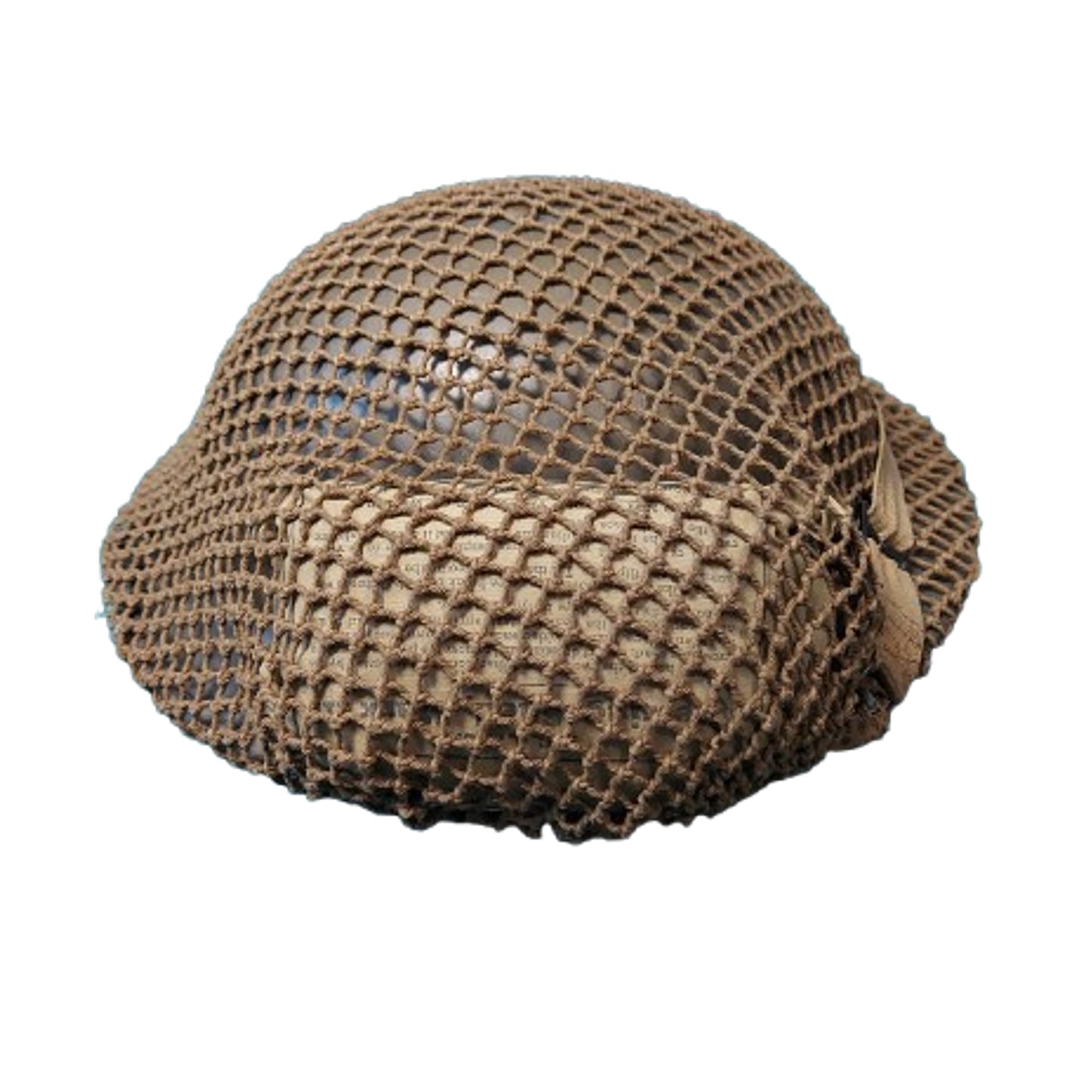 WW2 Canadian Mk.II Combat Helmet With Camouflage Net And Field Dressing 1942