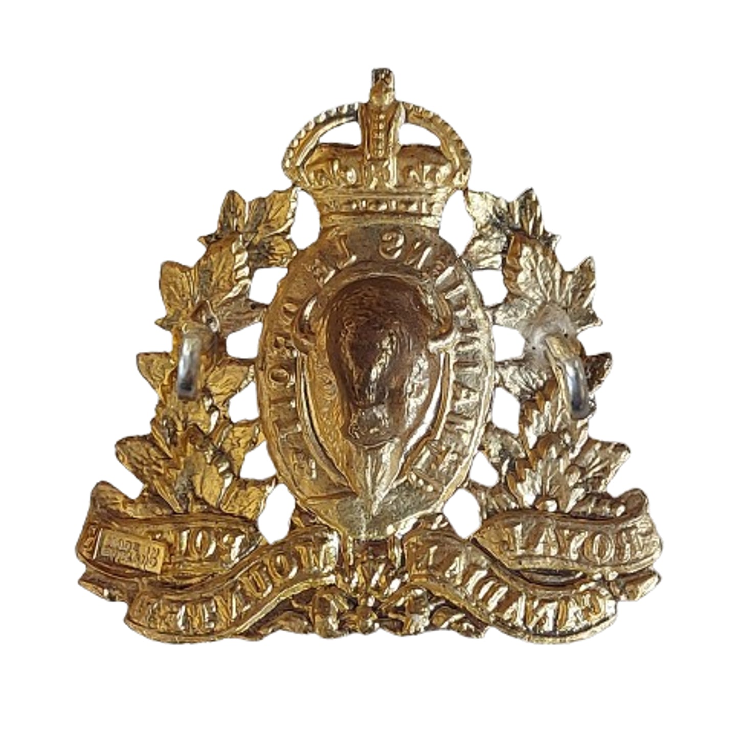 WW2 Royal Canadian Mounted Police RCMP Cap Badge #2