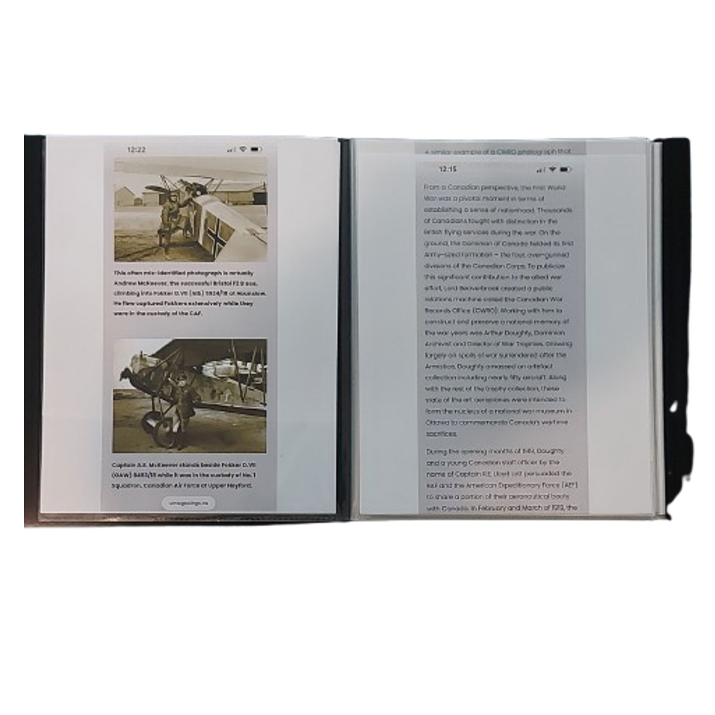 WW1 Canadian Captured Fokker D.VII Front Side Panel Number 8493 With Research