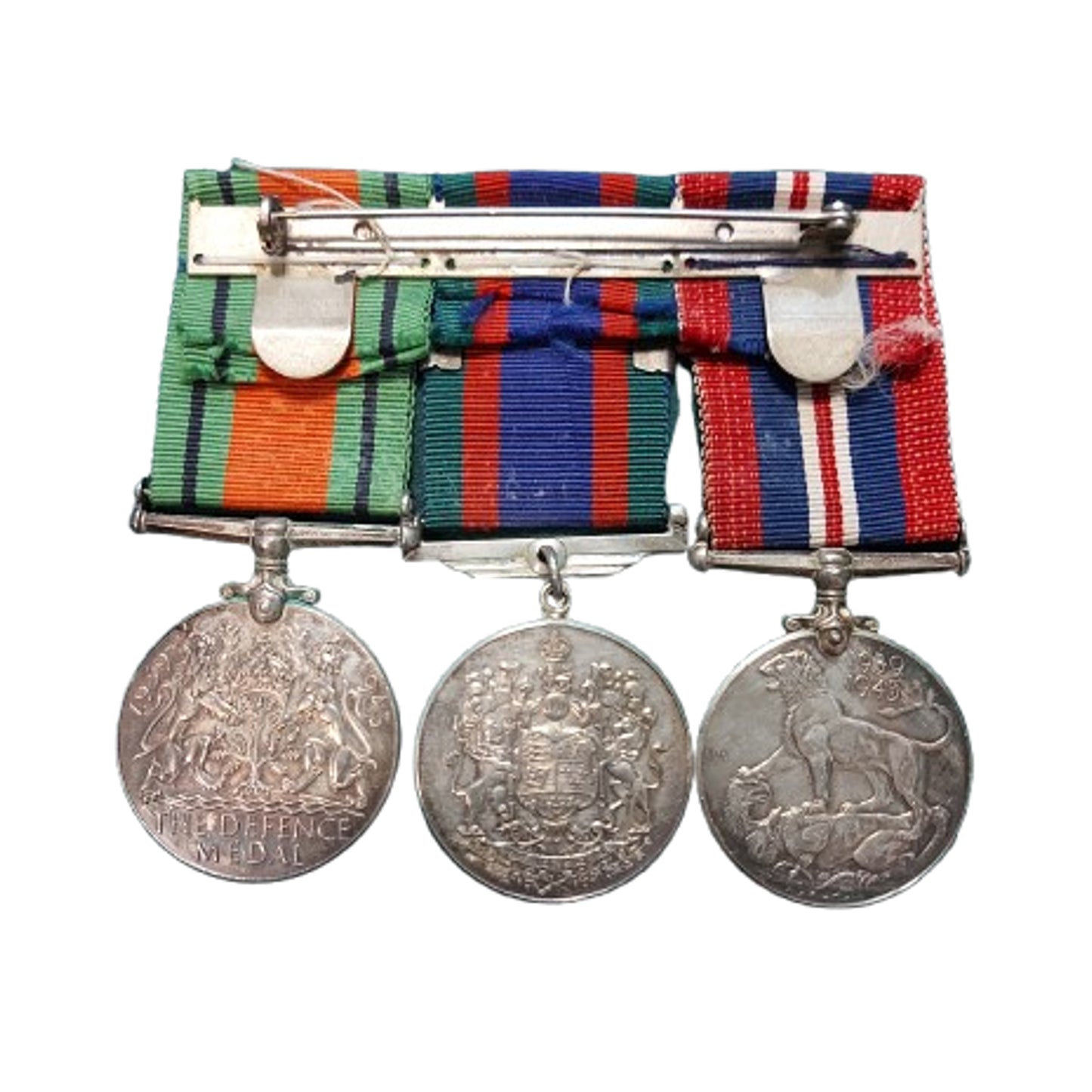 WW2 Canadian Medal Trio With Overseas Bar