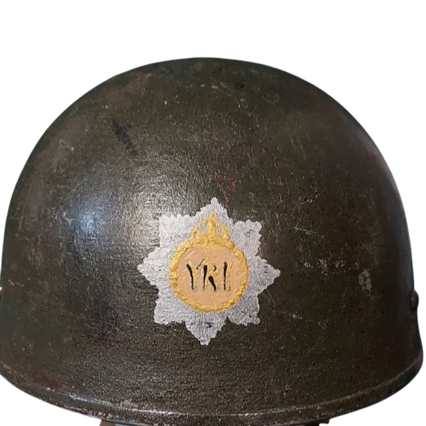 Post-WW2 Canadian Issue RCR Royal Canadian Regiment Paratrooper Helmet 1955