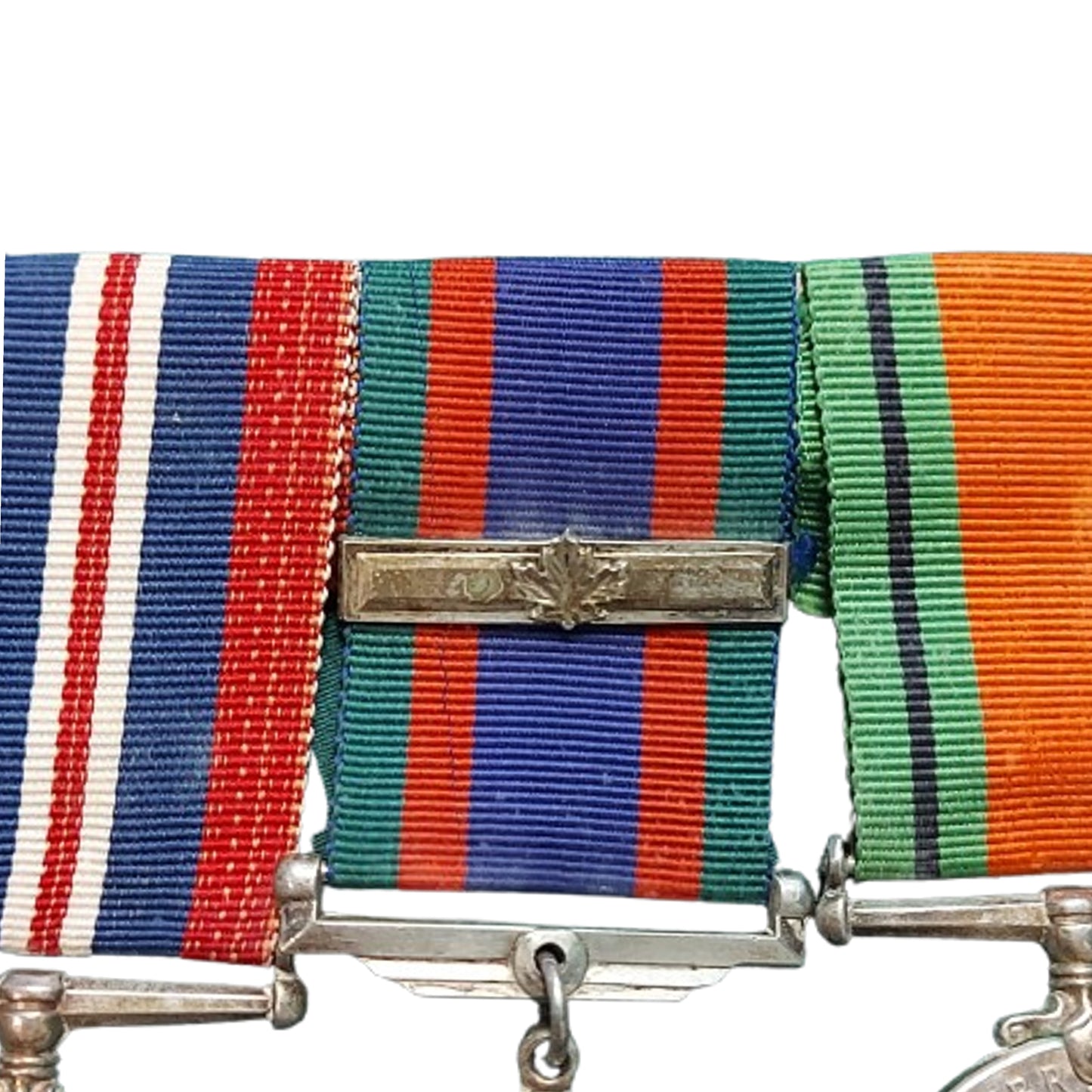 WW2 Canadian Medal Trio With Overseas Bar
