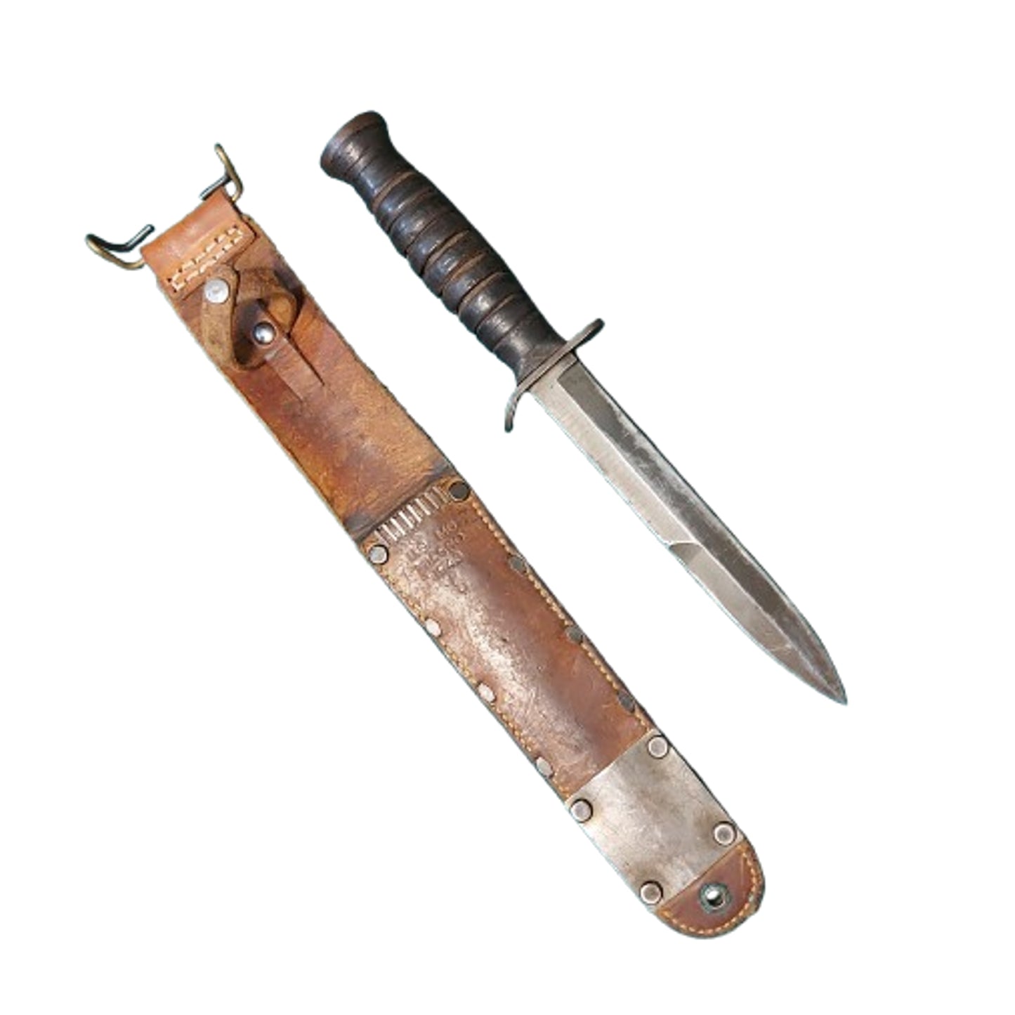 WW2 United States M3 Fighting Knife In M6 Scabbard 1943