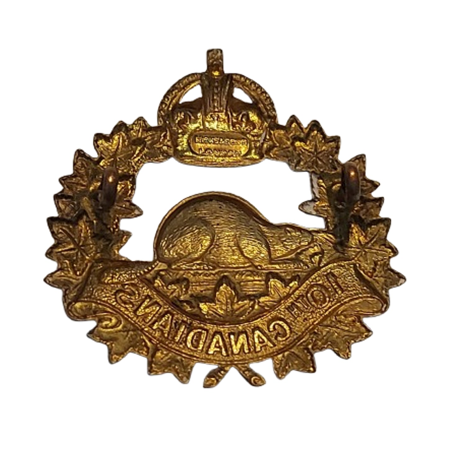 WW1 Canadian CEF 10th Battalion Cap Badge Hicks London