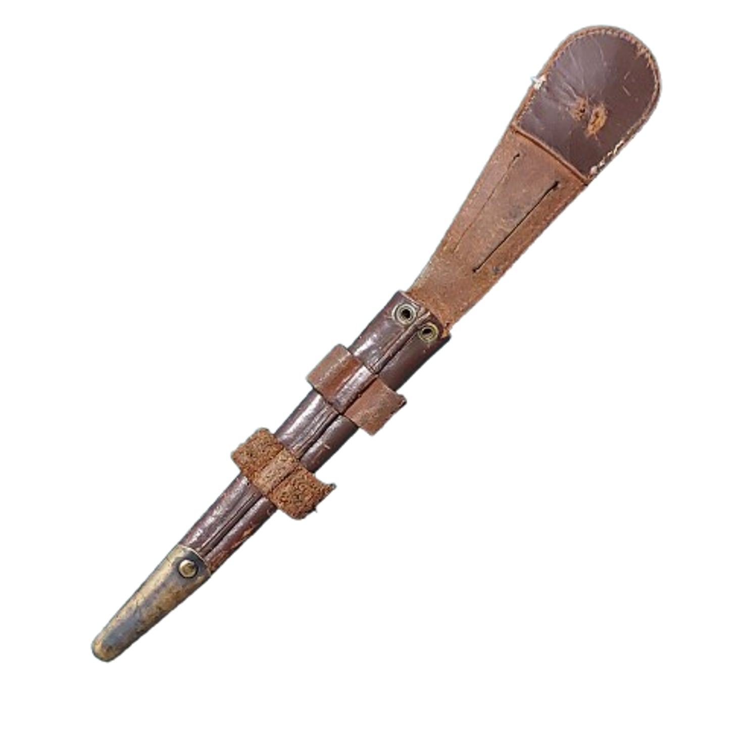 WW2 British Beaded and Roped Fairbairn Sykes Commando Knife With Scabbard