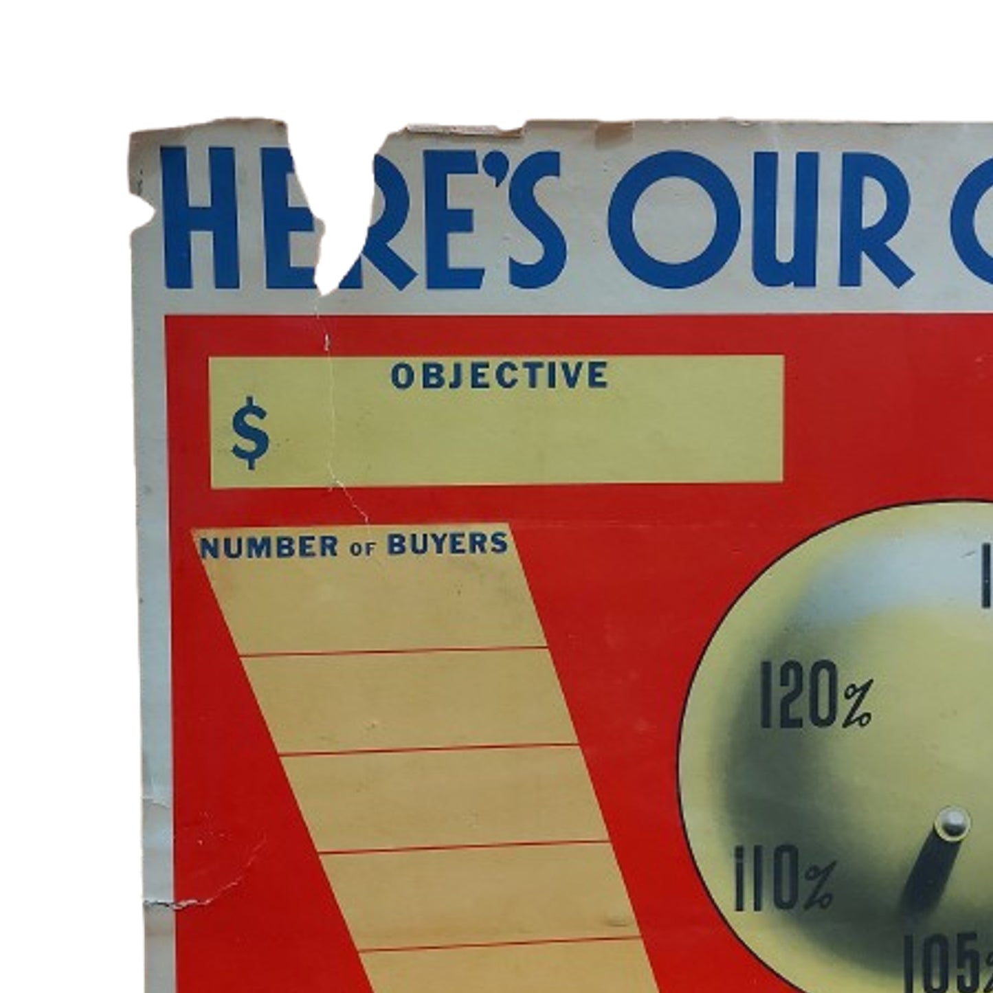 WW2 Canadian Victory Bond Poster "Here's Our Objective"