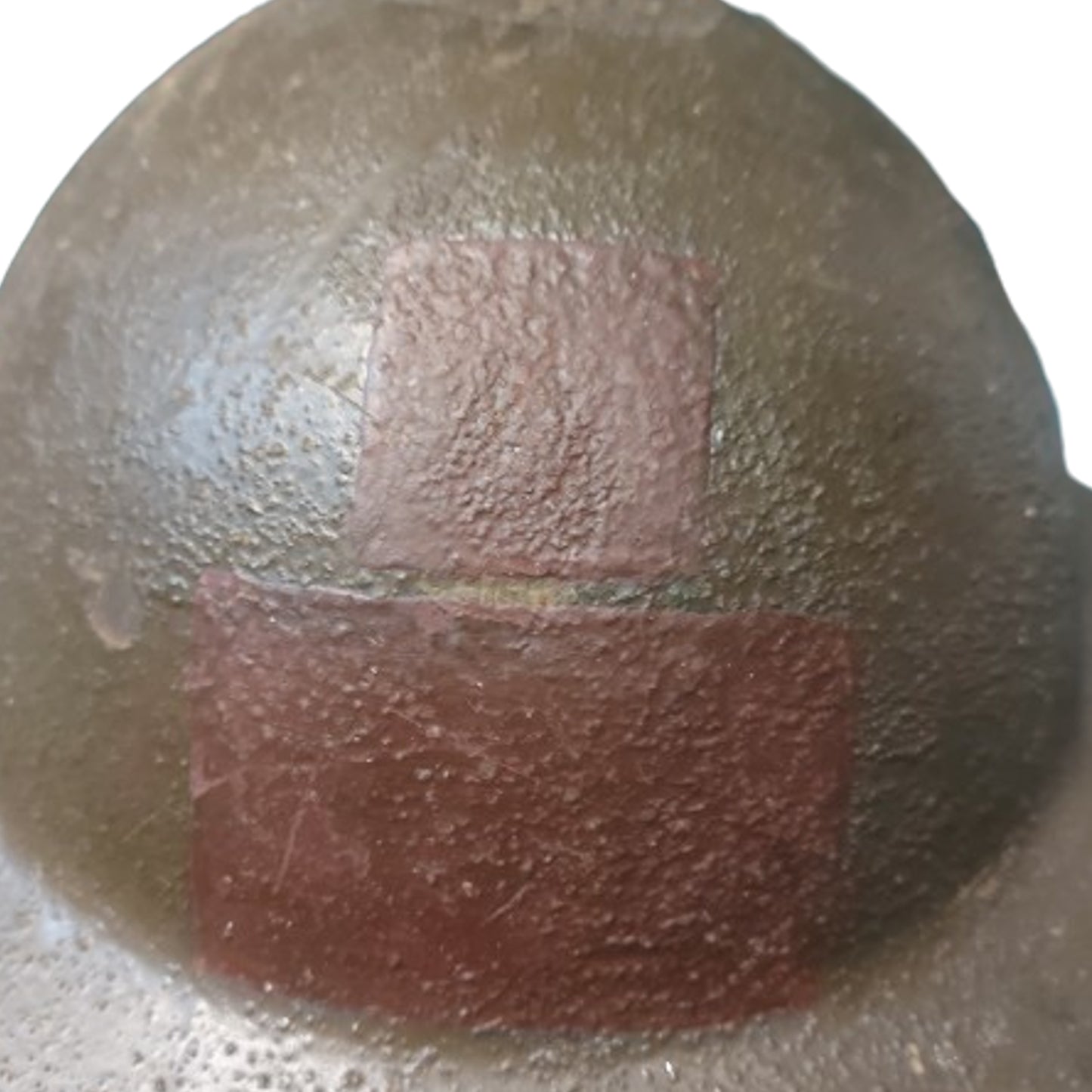 WW1 Canadian CEF 10th Battalion Calgary Div Painted Helmet