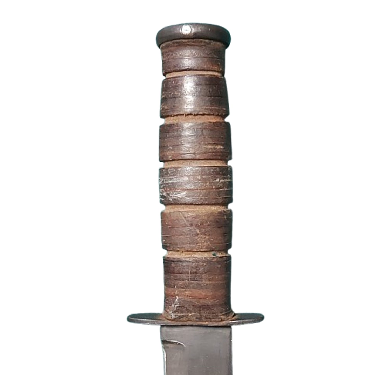 WW2 United States Navy USN Ka-Bar Mk.2 Fighting Knife In Scabbard