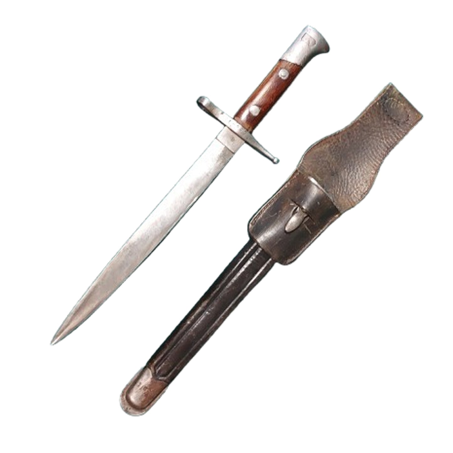 Pre-WW1 Italian Carcano Bayonet With Scabbard And Frog