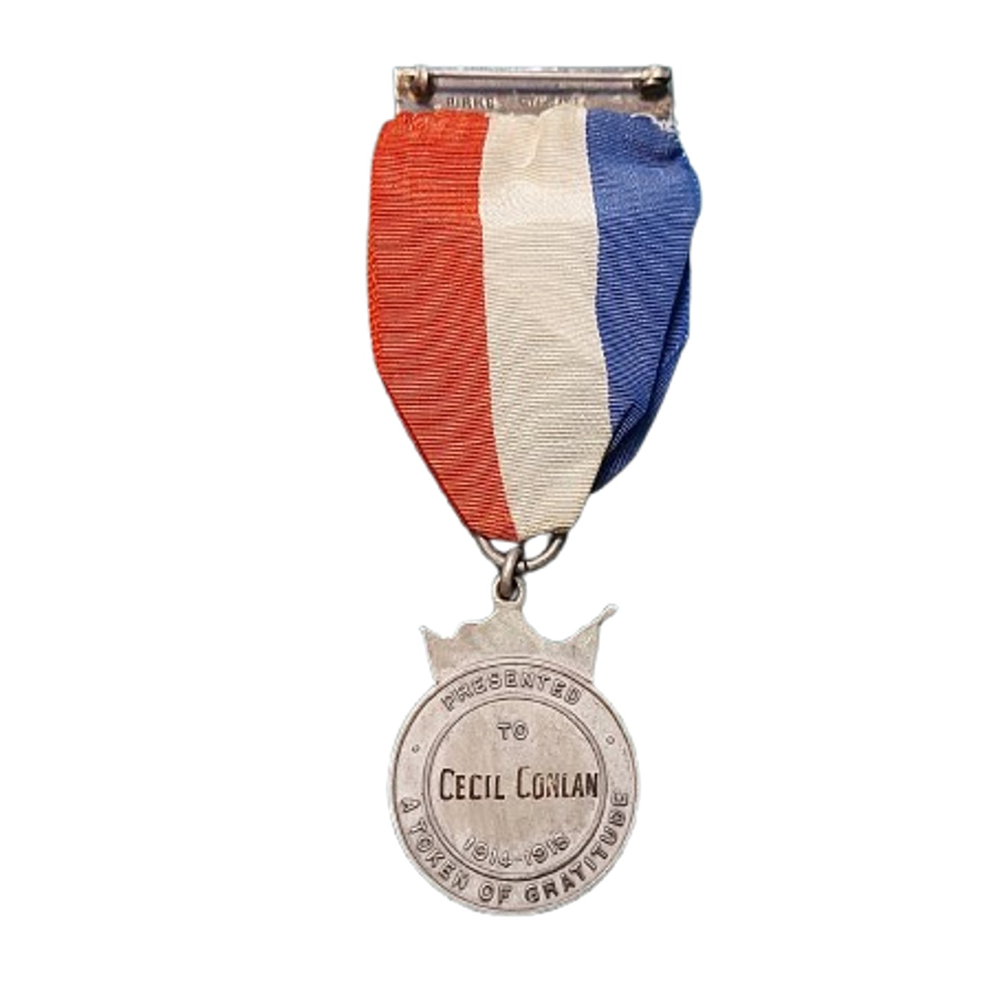 WW1 Canadian Welcome Home Medal Mankota Saskatchewan