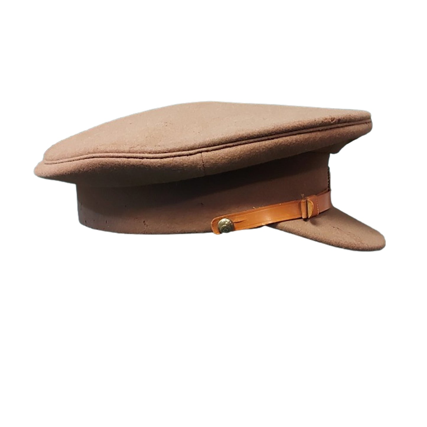WW2 Canadian RCASC Royal Canadian Army Service Corps Officer's Visor Cap With Badge