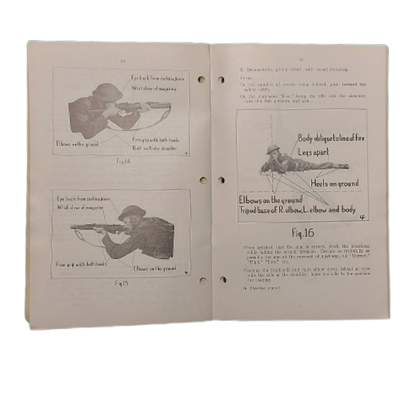 WW2 Canadian Small Arms Training Pamphlet Rifle 1937
