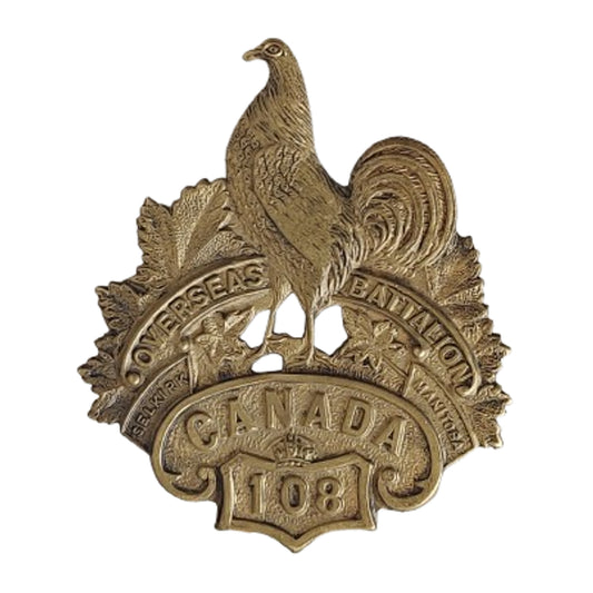 WW1 Canadian CEF 108th Battalion Cap Badge Selkirk Manitoba