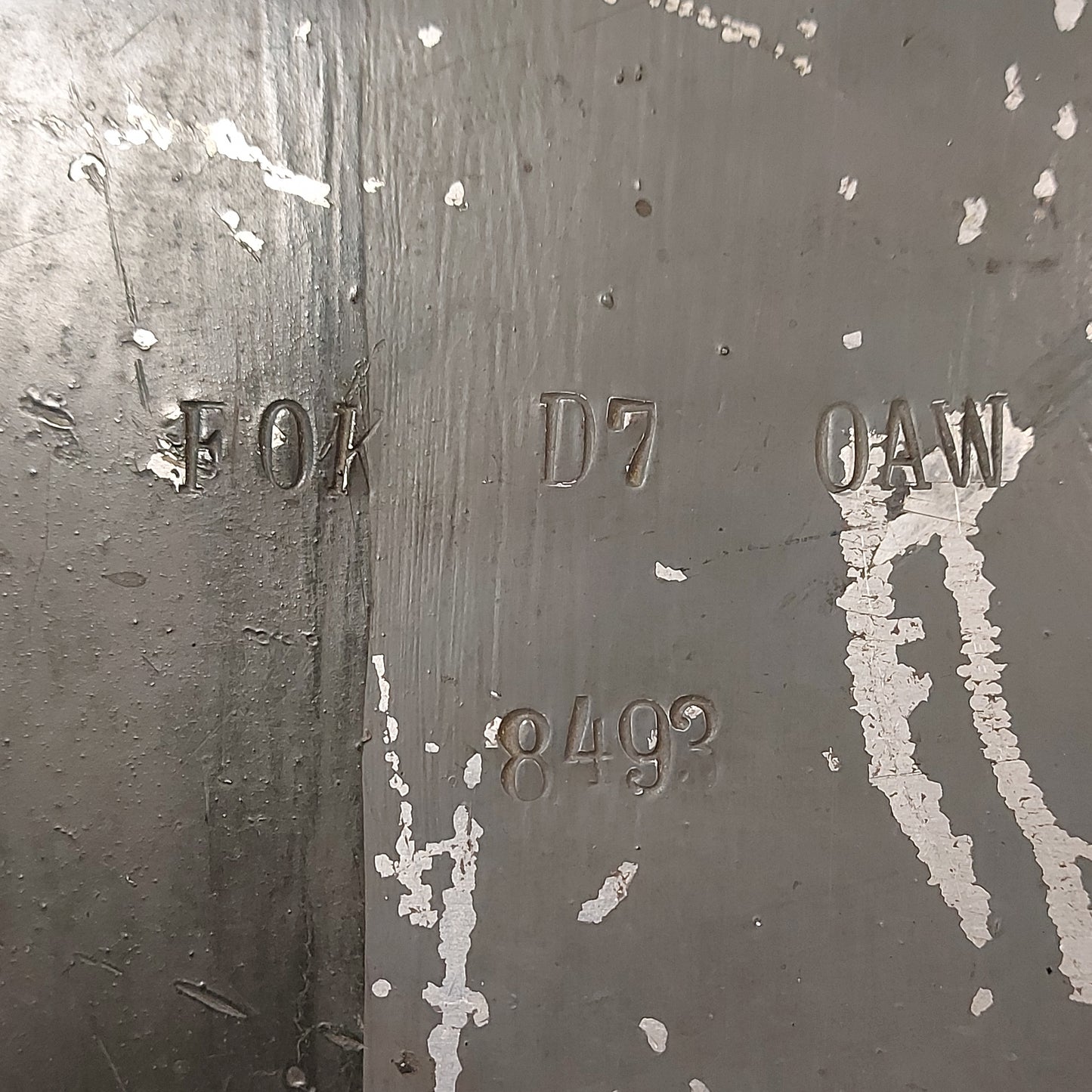 WW1 Canadian Captured Fokker D.VII Front Side Panel Number 8493 With Research