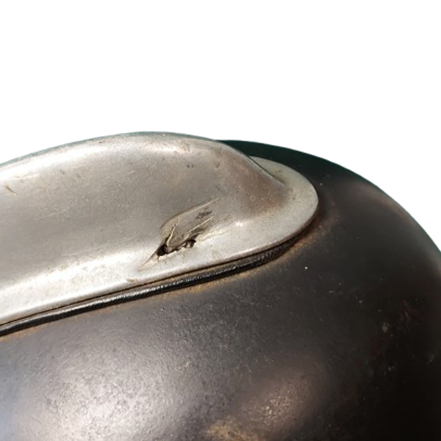 WW2 German M34 Feuerschutzpolizei Fire Police Double Decal Helmet