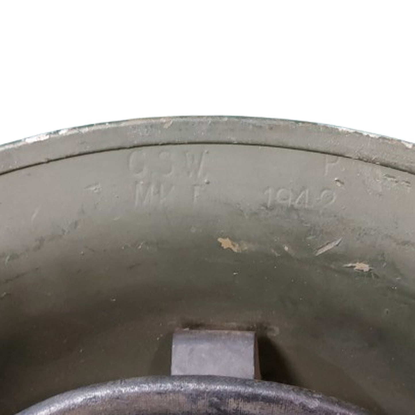 WW2 Canadian GSW Helmet Post-WW2 Belgium Reissue 1949-1952