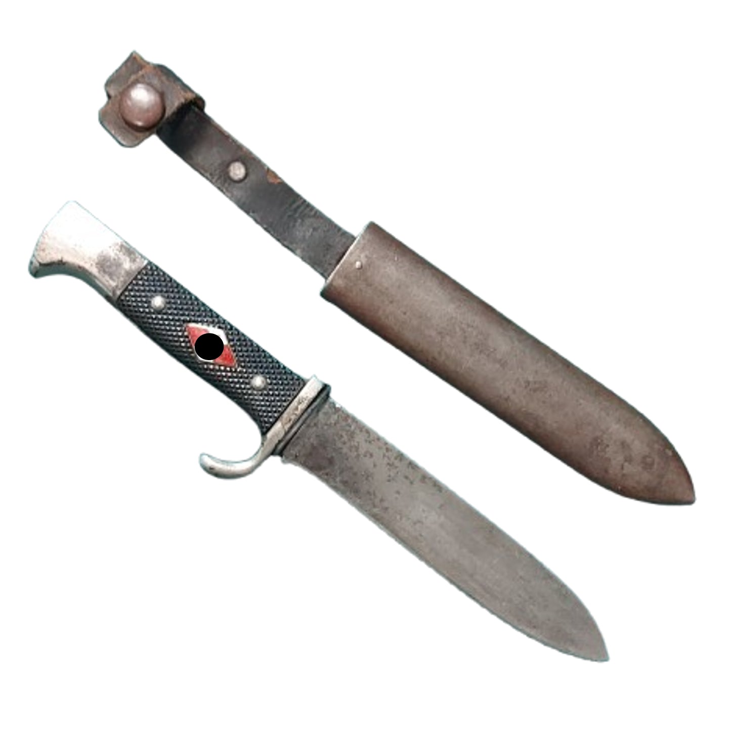 WW2 German HJ Hitler Youth Knife In Scabbard