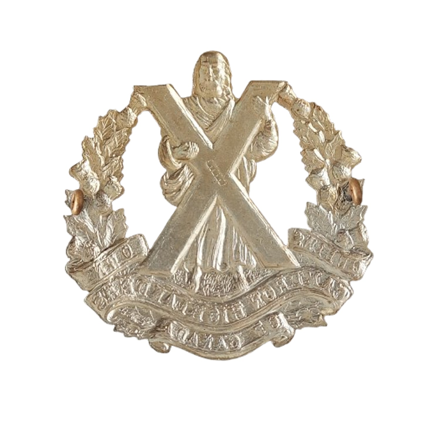 WW2 Canadian Queens Own Cameron Highlanders of Canada Cap Badge Birks