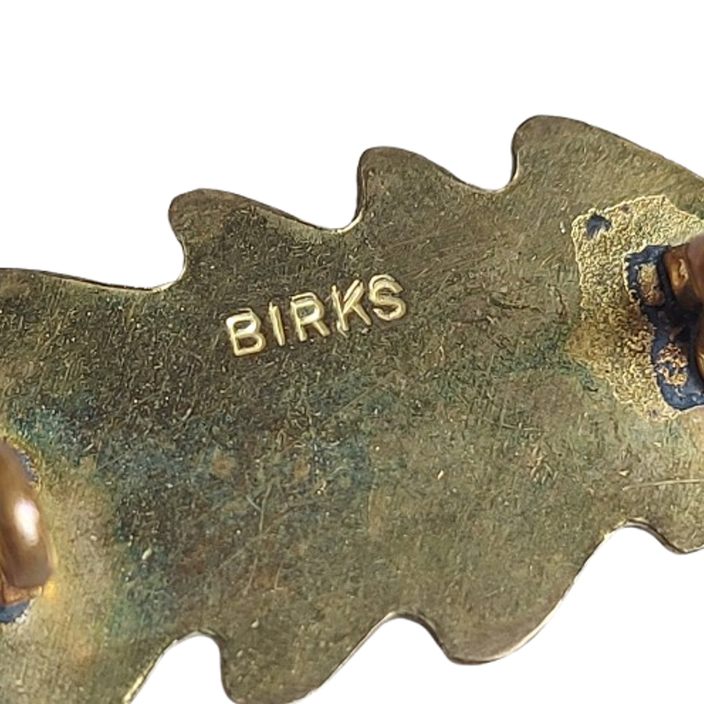 WW2 Canadian The Calgary Highlanders Brass Shoulder Title Pair Birks