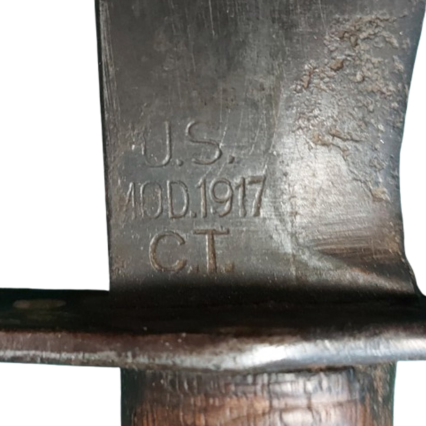 WW1 United States Army M1917 Plumb Bolo Knife In Scabbard