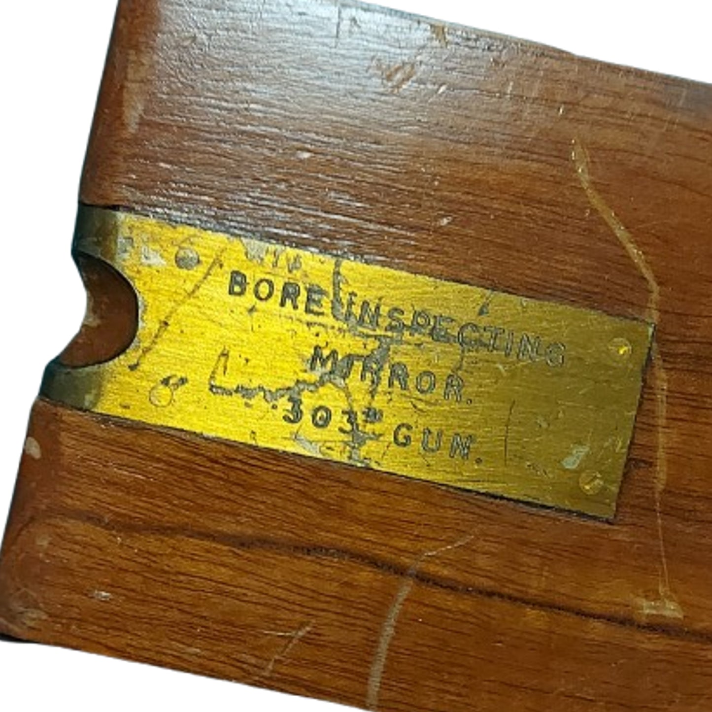 WW2 British Air Ministry Cased 303 British Bore Inspecting Mirror 1939