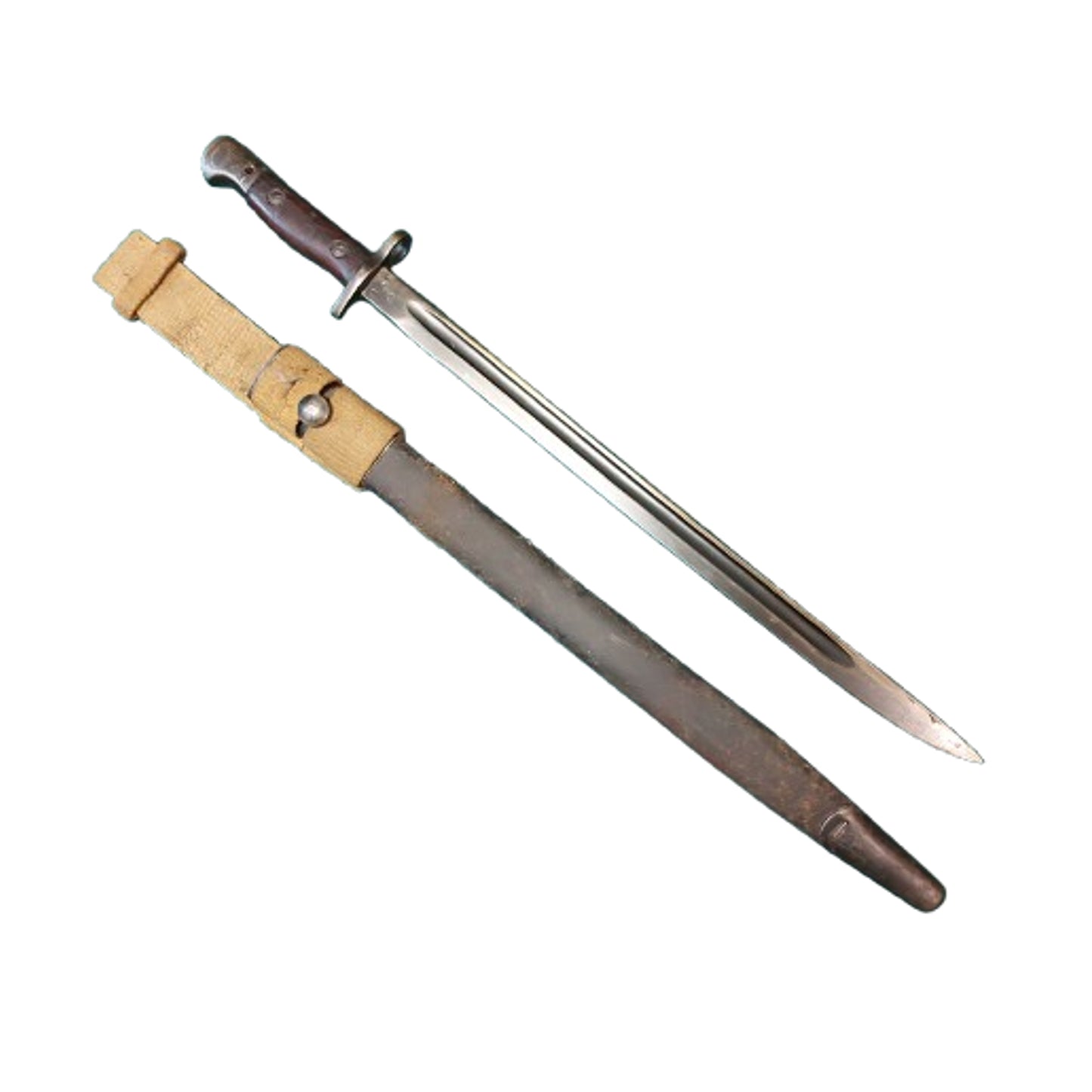 WW1 British P07 Bayonet And Scabbard With Frog