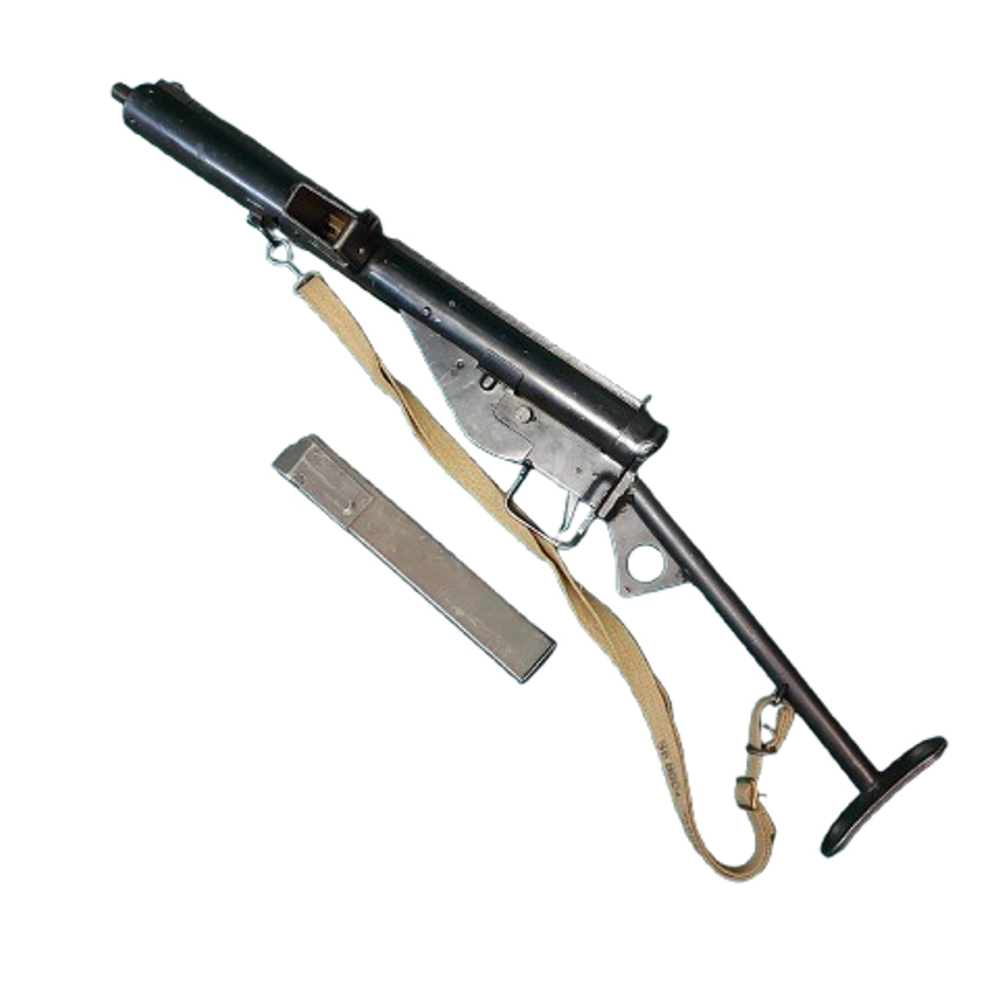 WW2 British Deactivated Mk.III Sten Gun Bronze Bolt With Sling
