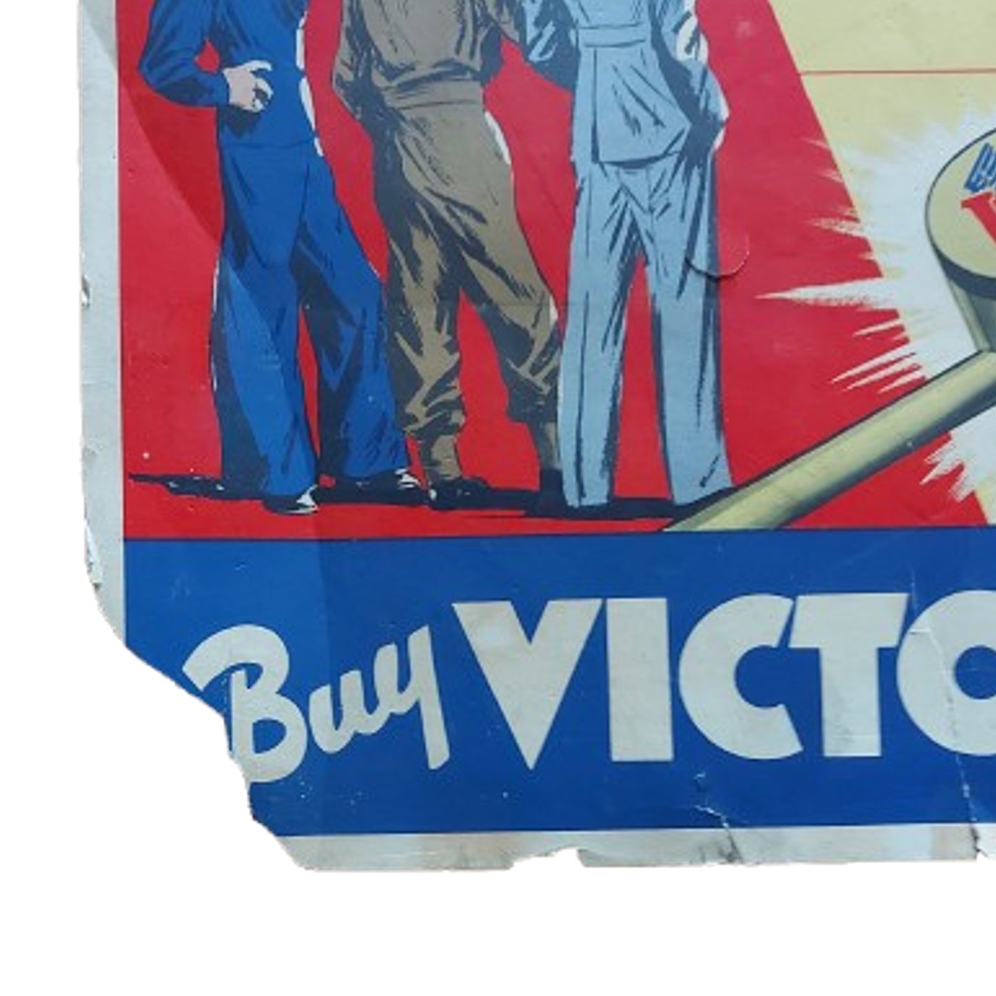 WW2 Canadian Victory Bond Poster "Here's Our Objective"