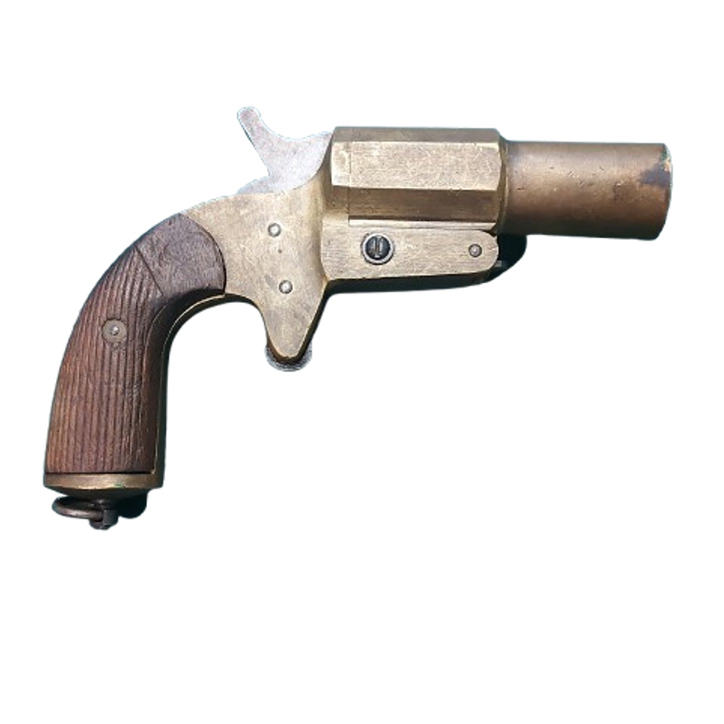 WW1 Canadian Issue AH. Fox Mk. IV Brass Flare Pistol C-Broadarrow