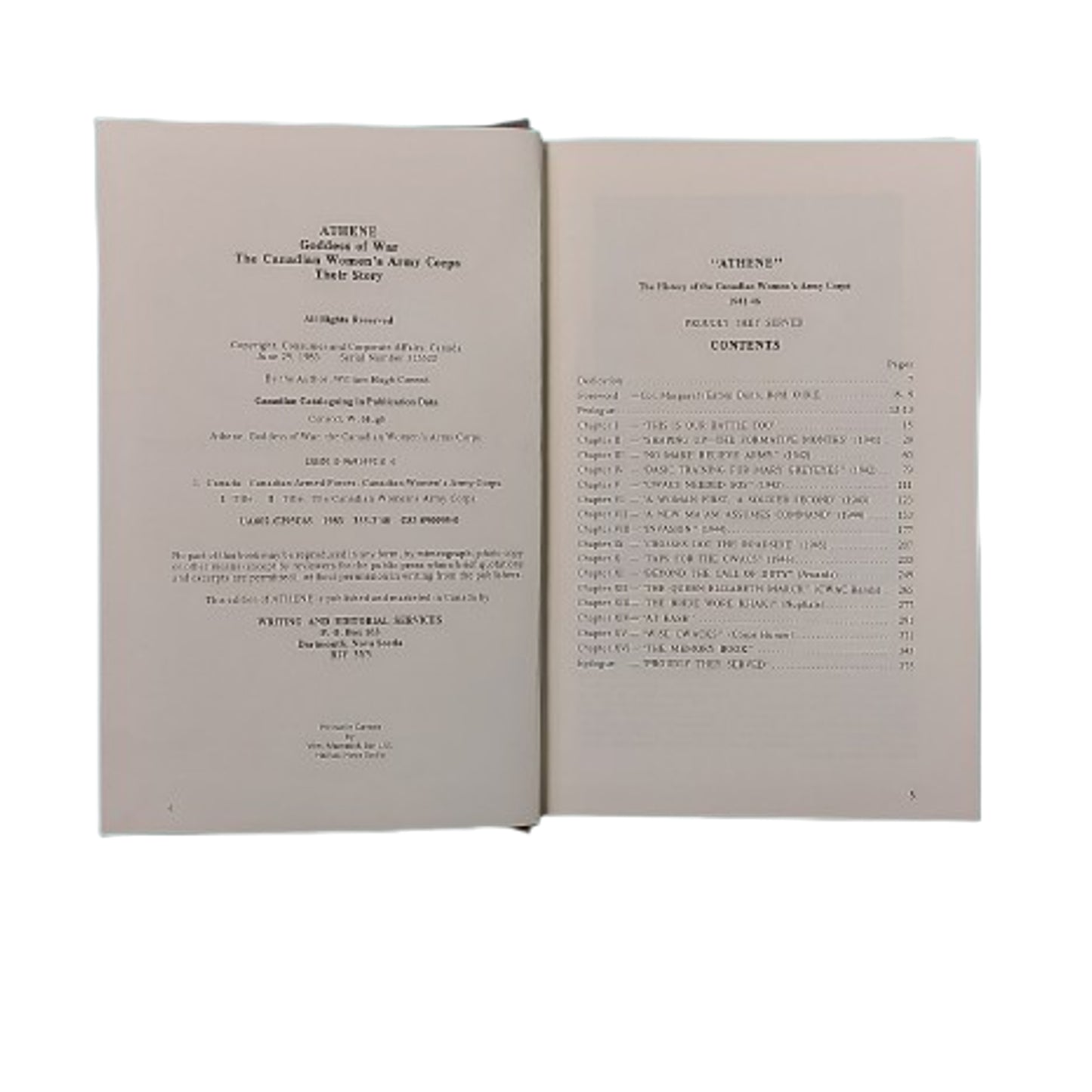 Athene -The Canadian Women's Army Corps Reference Book