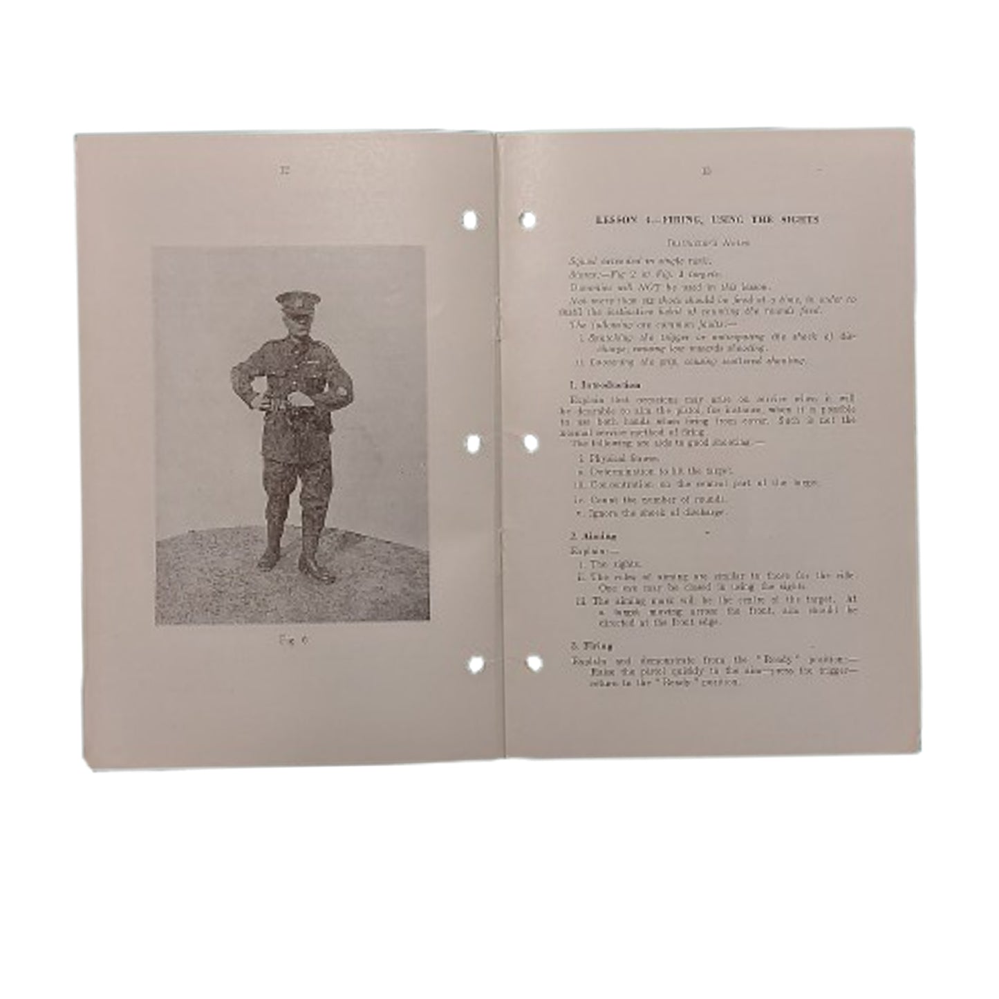 WW2 Canadian Small Arms Training Pamphlet Pistol 1941