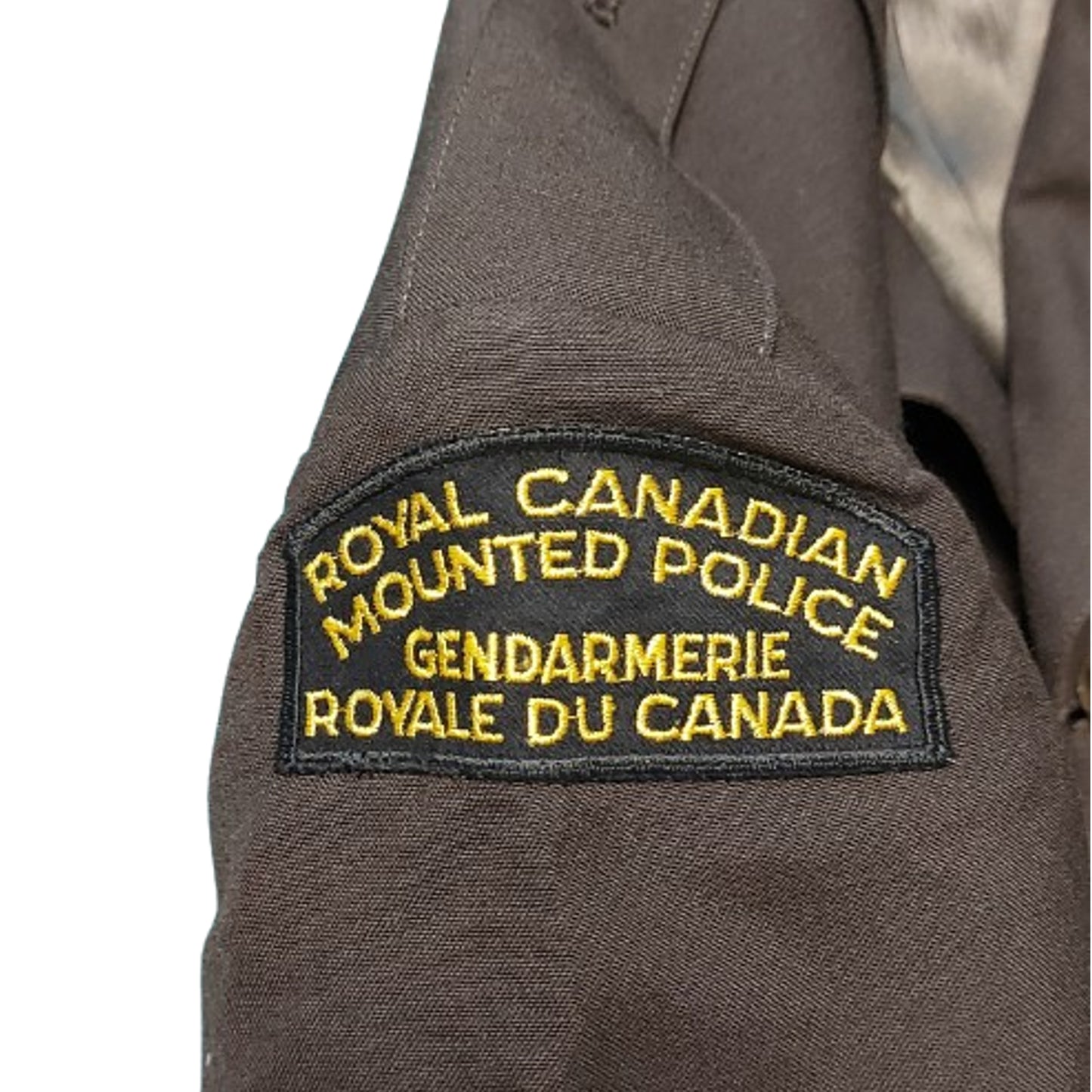 Post-WW2 Canadian RCMP Royal Canadian Mounted Police Brown Serge Tunic